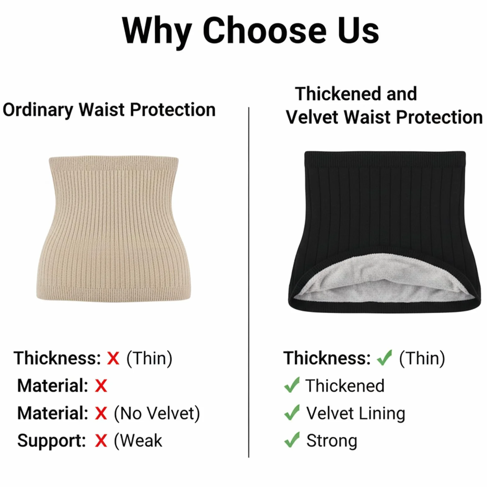 Faja Térmica, Haramaki, Cinturón Lumbar, Caliente Y Protección Contra El Frío, Grueso Y Con Forro De Pelo, Adecuado Para Mujeres, Hombres Y Personas Mayores (Negro, 30 * 30 Cm)
