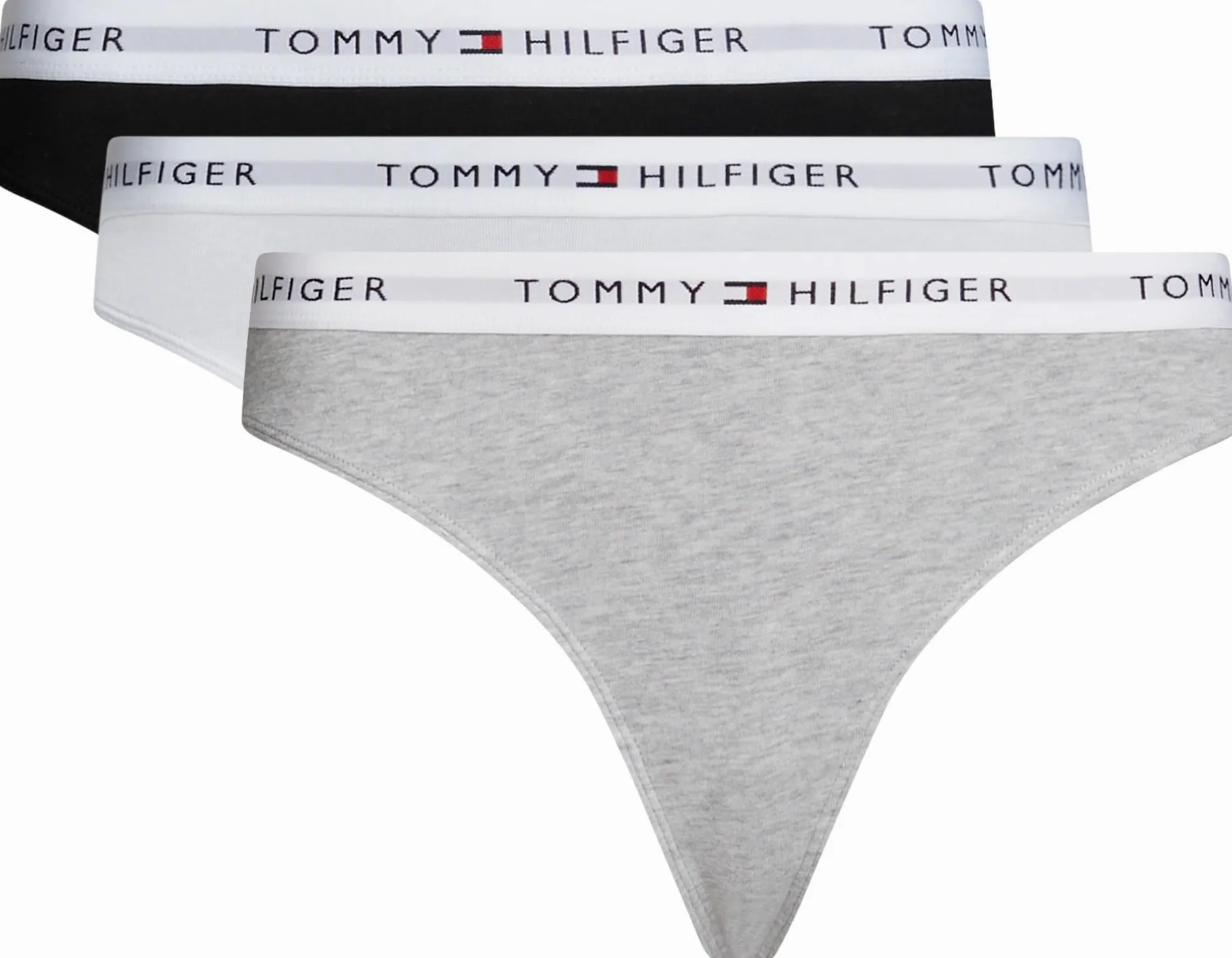 Tommy Hilfiger Braguitas Tipo Tanga Mujer Pack de 3 Thongs Ropa Interior