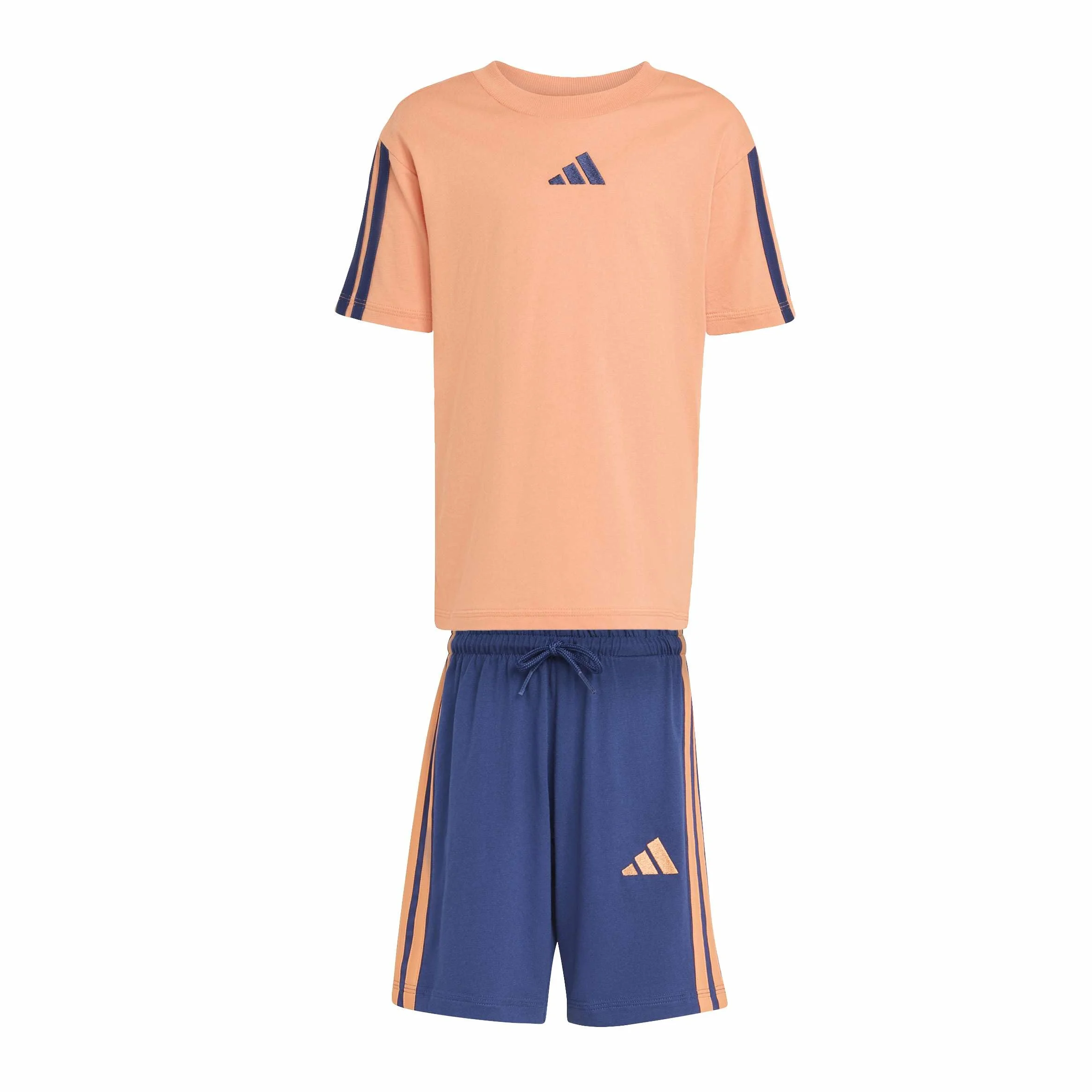adidas Essentials Small Logo Stripes T-shirt Set JOGGER Unisex niños