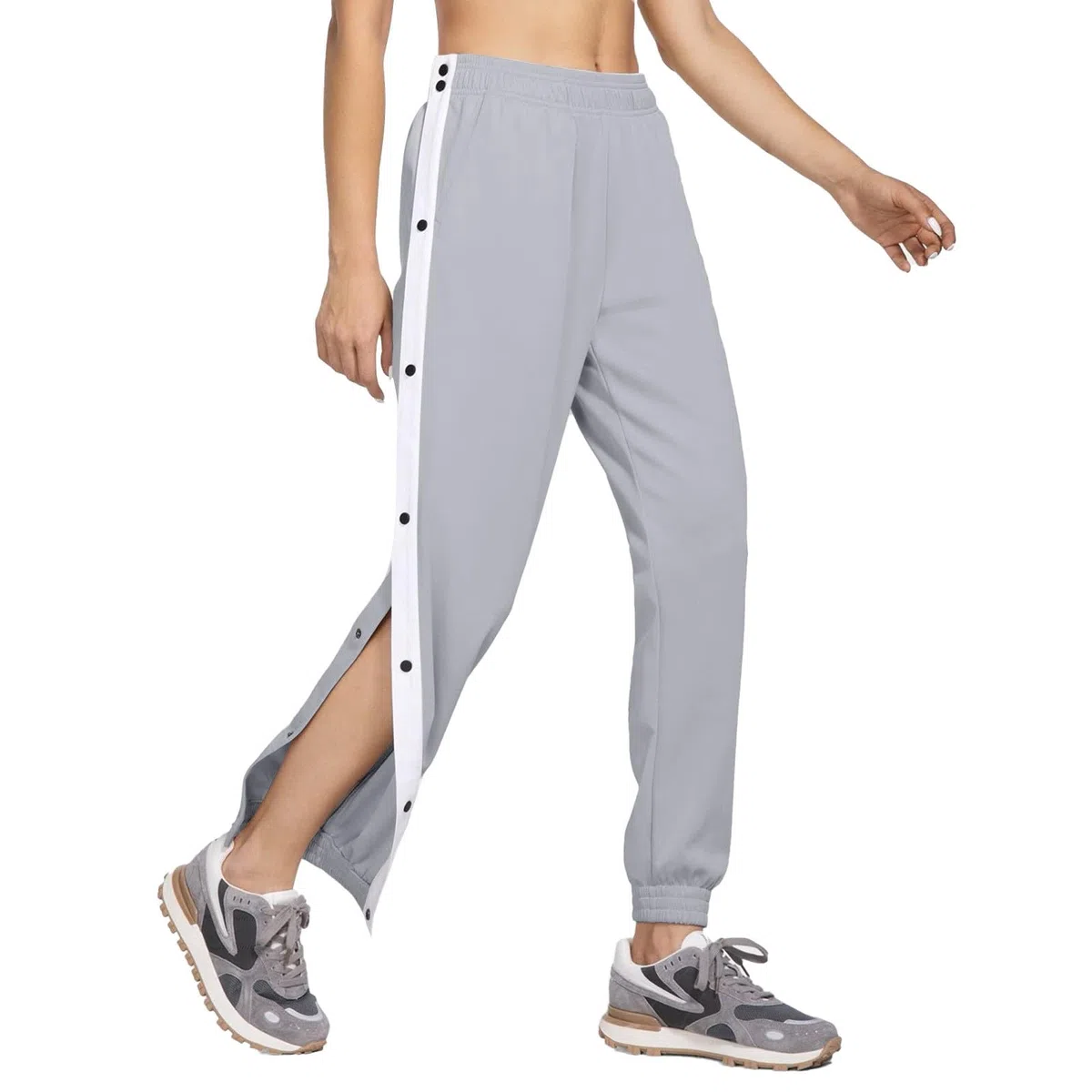 Pantalones de rehabilitación para hombre con apertura lateral, pantalones de jogging, pantalones postoperatorios, pantalones de entrenamiento de pierna ancha, pantalones de entrenamiento de pierna