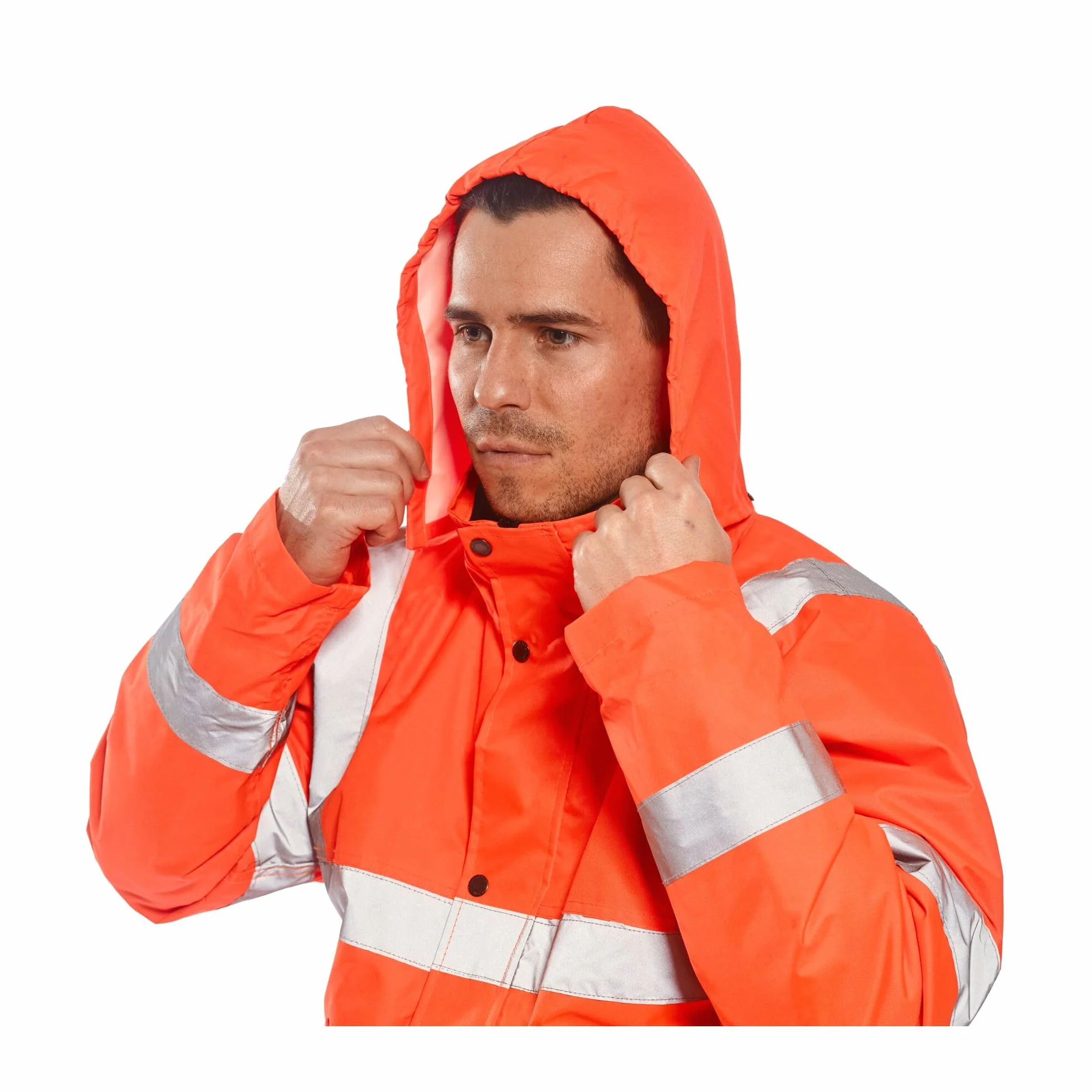 Portwest RT32 Chaqueta Bomber De Invierno Impermeable Reflectante De Alta Visibilidad Naranja