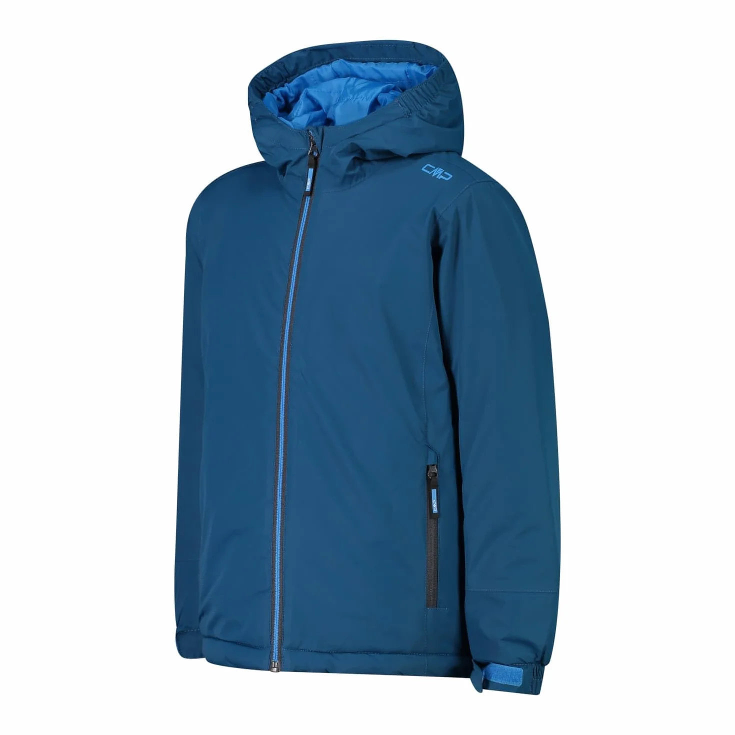 CMP - Chaqueta infantil con capucha fija, Gasolina, 164