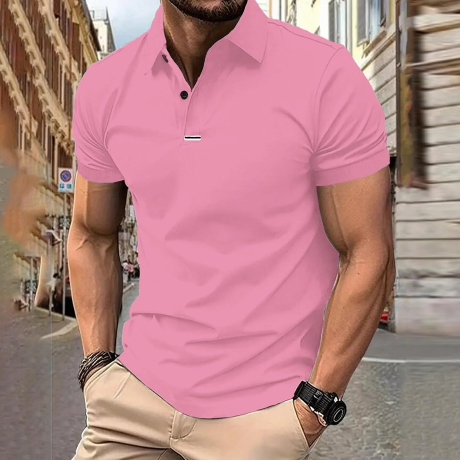 MOKBAY Camisetas Manga Corta Hombre Gym Running Deportivo Basica Slim Fit