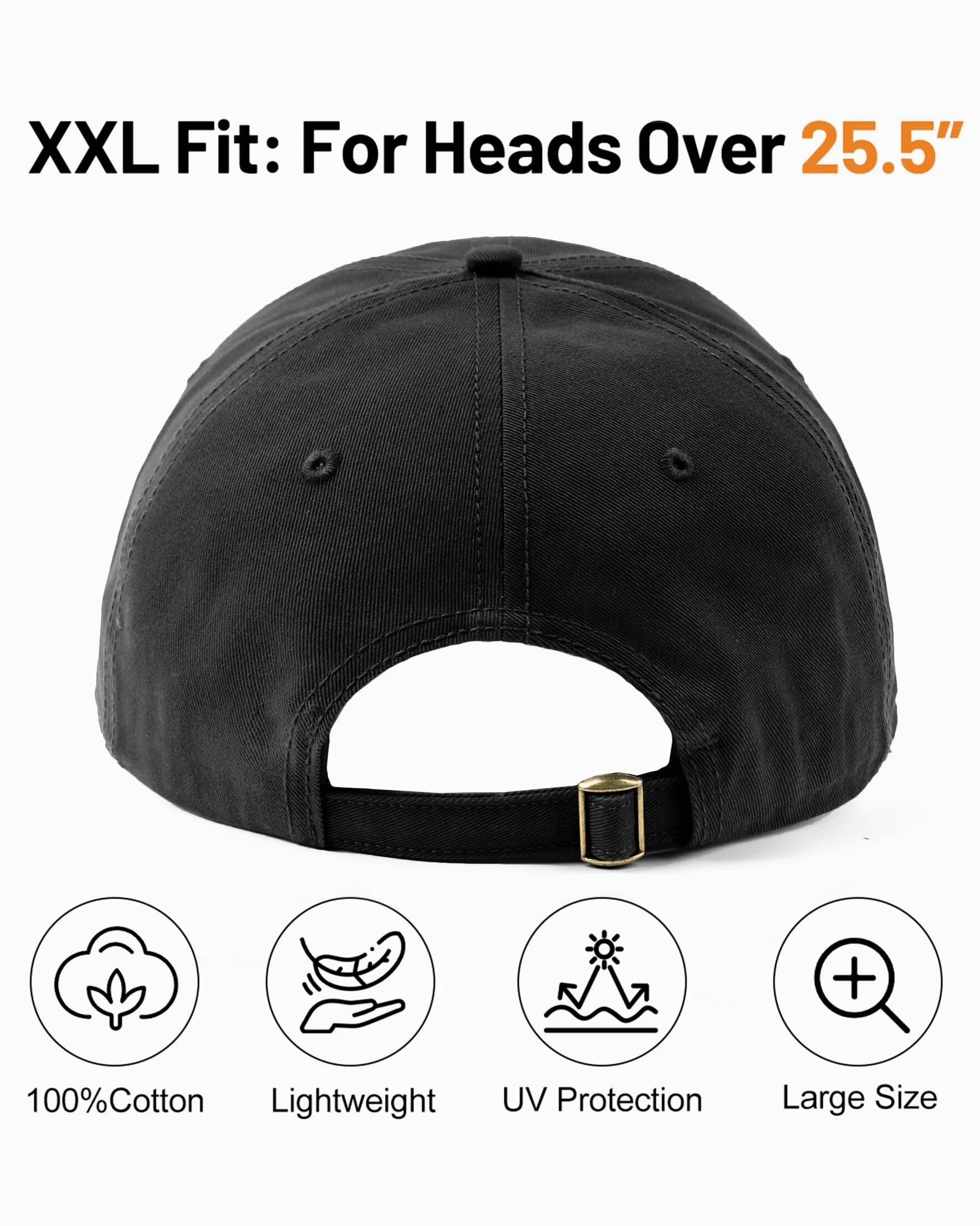 Feng Shui， XXL-Large UK Gorras de béisbol para Cabezas Grandes Gorra Deportiva para Correr Sombreros Protección UV Sombrero de Tenis de Golf de Verano