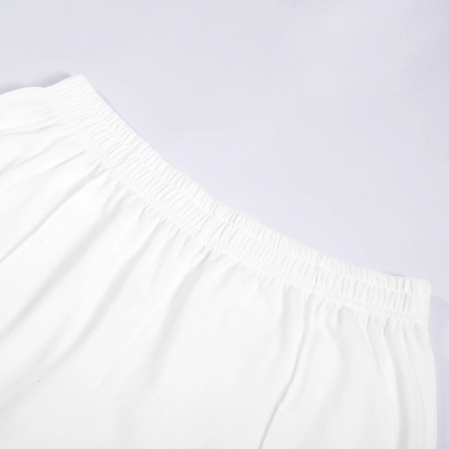 Pantalones largos para niños de color liso con cintura elástica