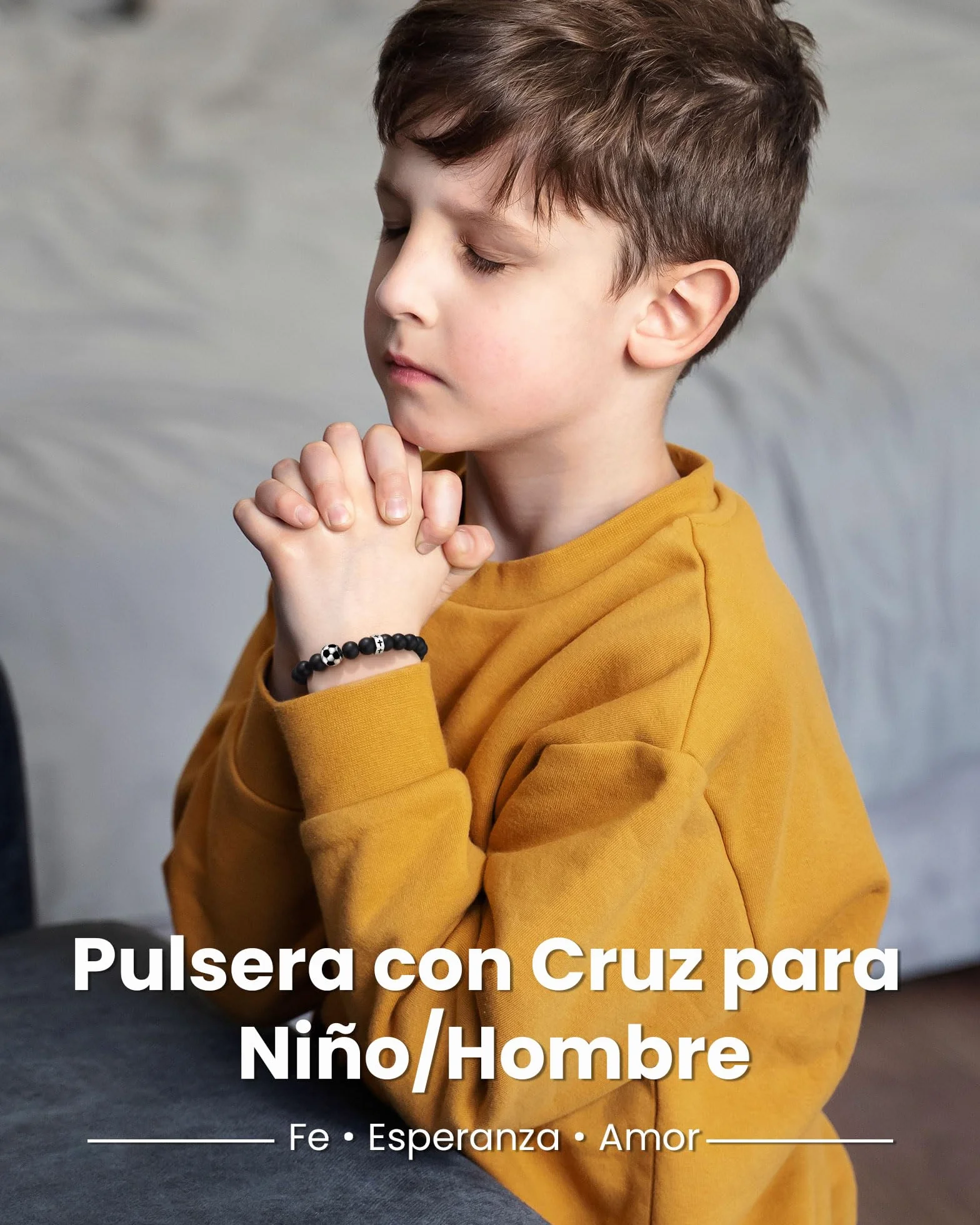VU100 Regalos Comunion Niño Niña, Regalos Primera Comunion Niño Niña Recordatorios Comunion Originales Pulsera Comunion Niños Niñas Hombre Pulsera Cruz Ajustable