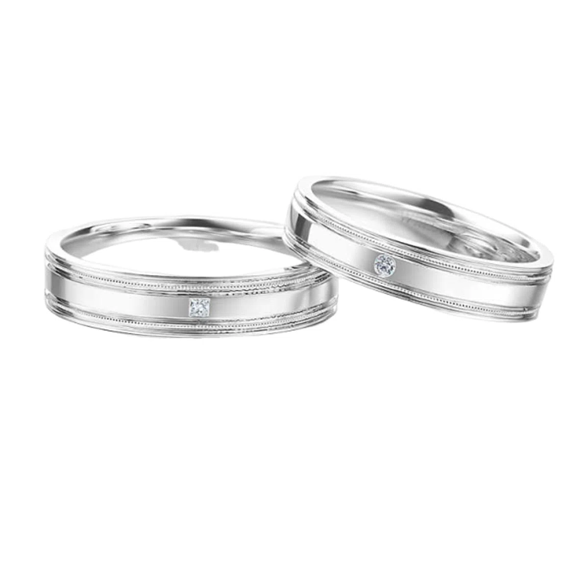 Anillo para hombre de platino auténtico, 4,5 mm, PT950, oro auténtico, anillo de compromiso, apto para hombres, talla 65 (20,7)