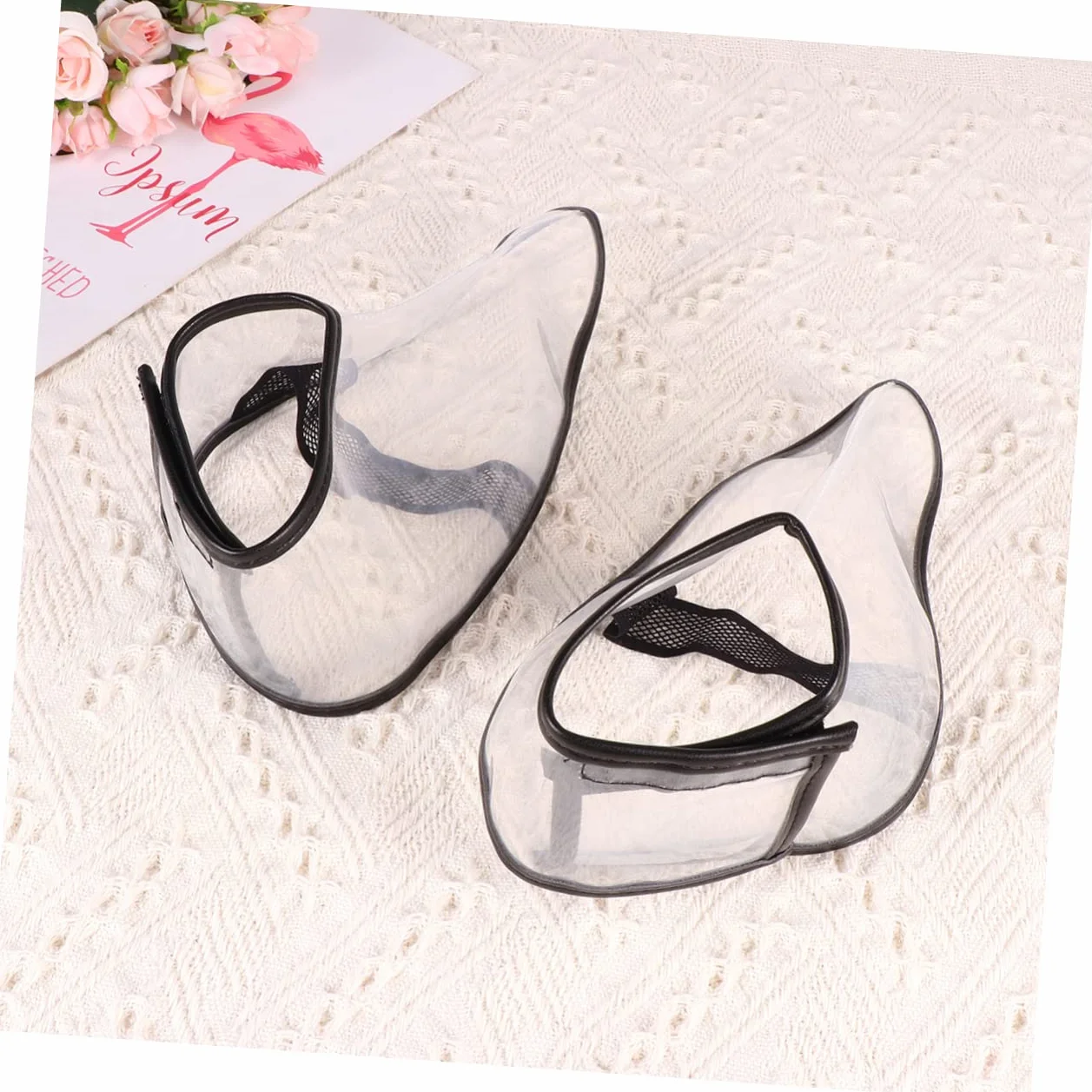 Beaupretty Fundas para Zapatos de Silicona Protección contra Cabello para Peluquería, L Transparente, Práctica y Removible para Profesionales