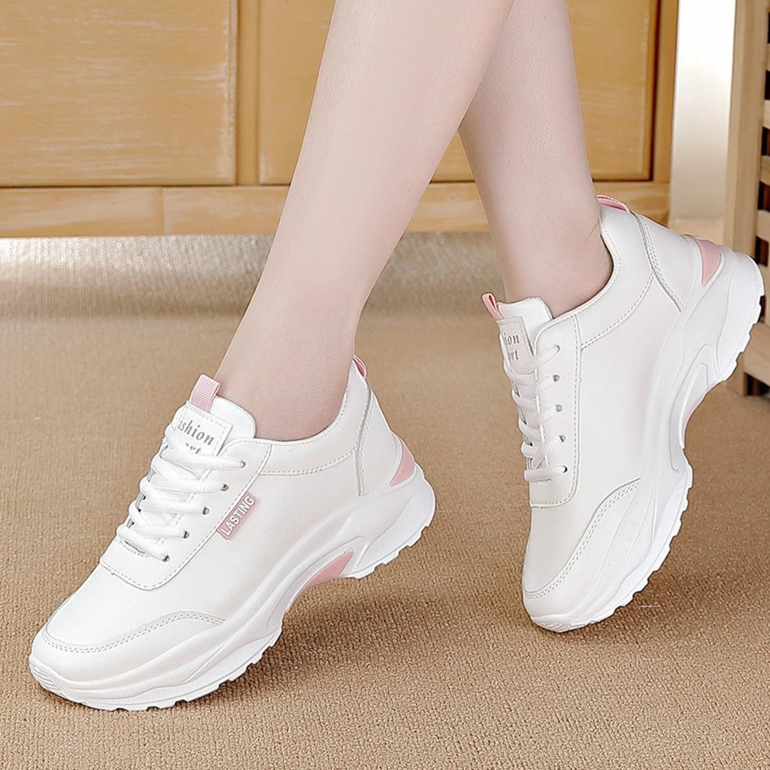 Genérico Zapatillas para Andar Mujer Zapatillas Ligeras Zapatos Deportivos de Otoño E Invierno para Mujer,Zapatos Correr,Casuales Cómodos Deportivas Deportivas