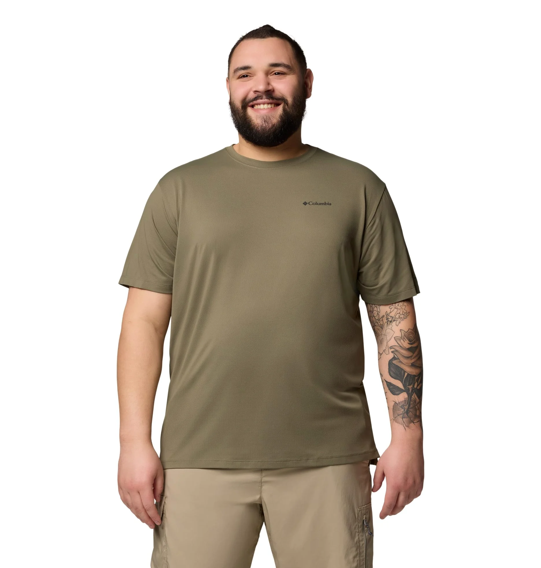 Columbia Tech Trail Utility Short Sleeve Crew Tech Trail Utility - Camiseta de Manga Corta Hombre
