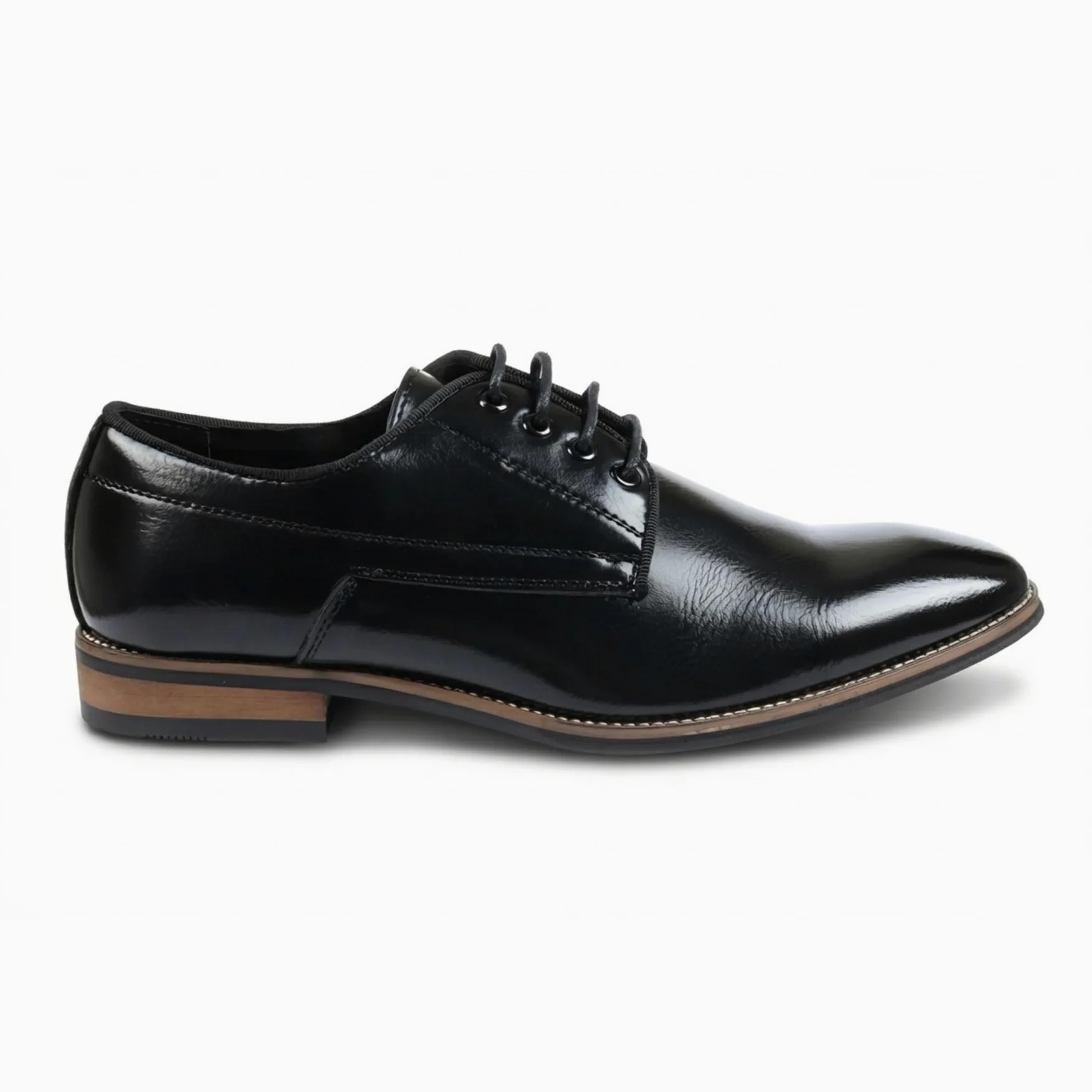 Zapatos de vestir clásicos de punta lisa para hombre