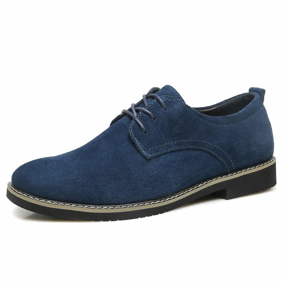 Zapatos Oxford de ante para hombre, estilo clásico británico, mocasines con borlas para uso casual y de negocios, suela suave para conducir
