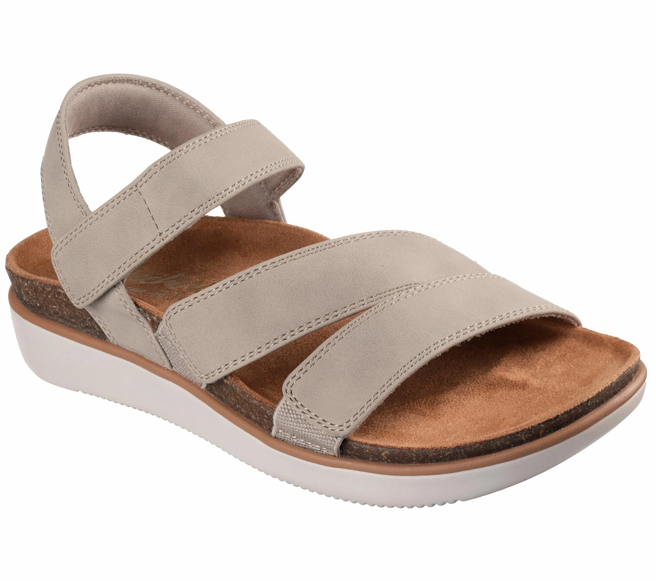 Skechers Sandalias elevadas cómodas para mujer