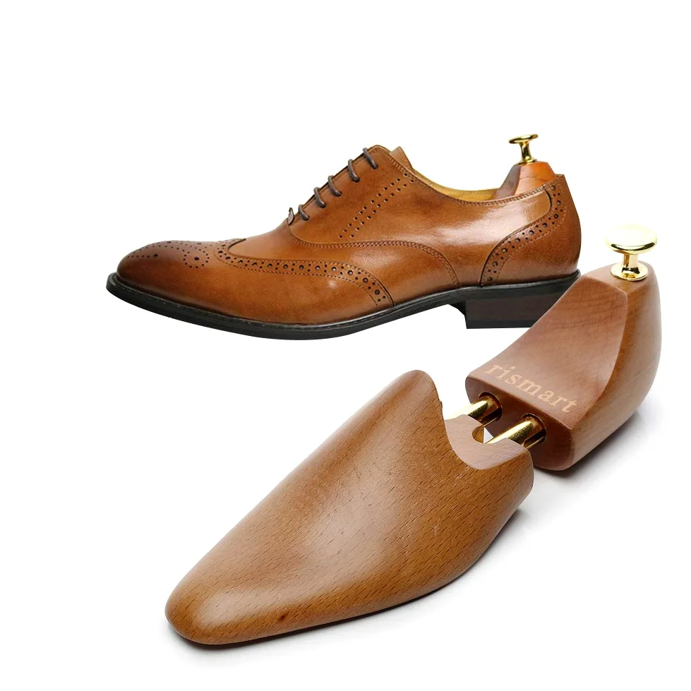 rismart Madera de haya Horma de Zapatos, Zapatos sin arrugas Moldeador para cuidar tu calzado