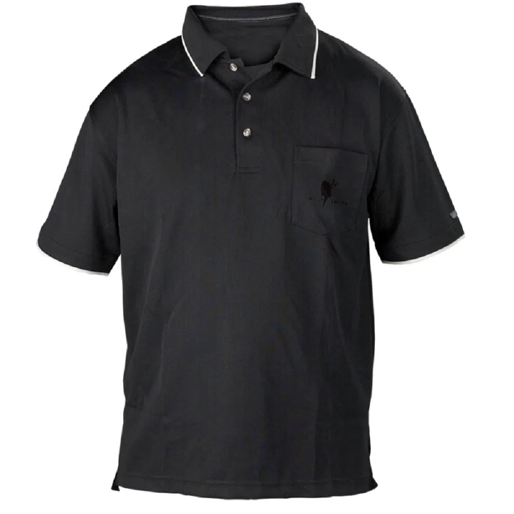 Wolf Camper Kenya Polo Camiseta Hombre, color - negro, tamaño L
