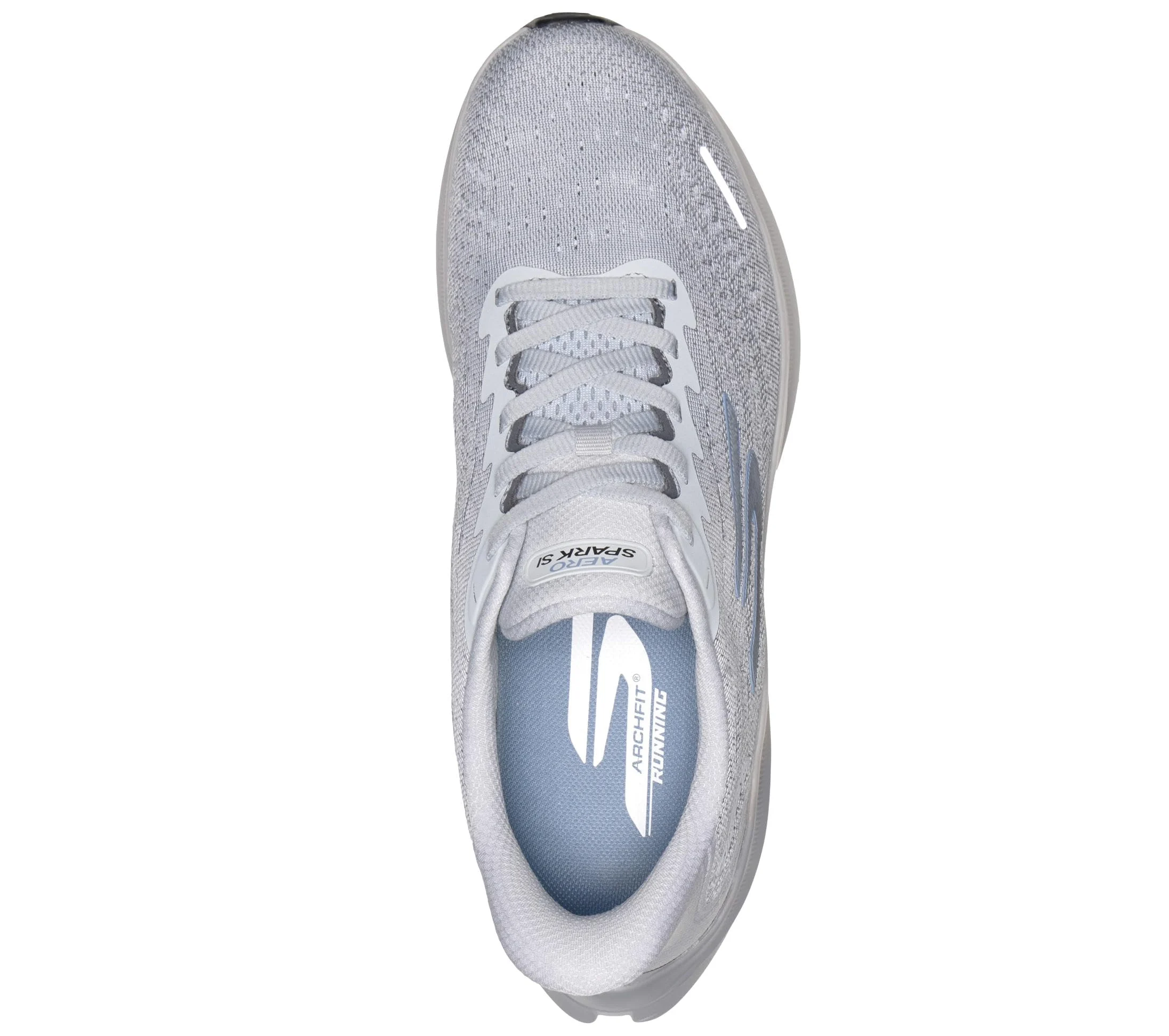 Skechers Aero Spark Slip Ins - Tenis de Correr para Hombre, Gris Textil con Ribete de carbón, 40 EU