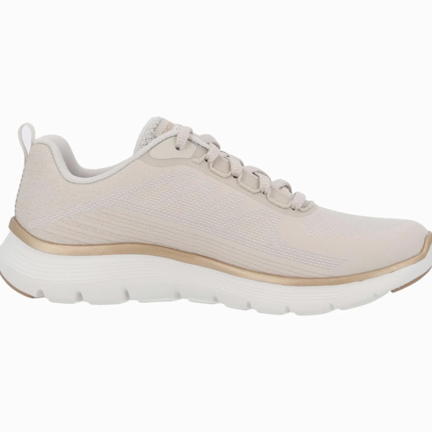 Skechers 150217 NTGD Zapatos con cordones textil para mujer en beige