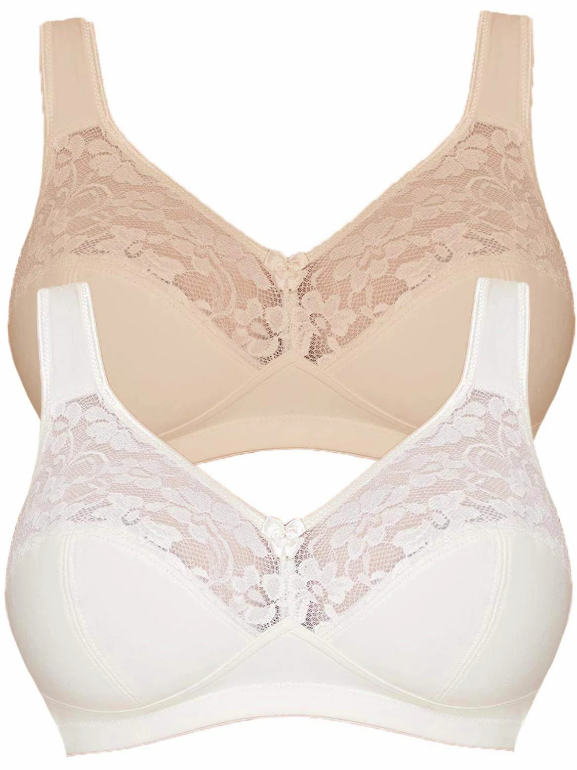 Susa Susa Women's O. Underwire Bra 27931 Sujetador sin Aros Mujer (Pack de 2)