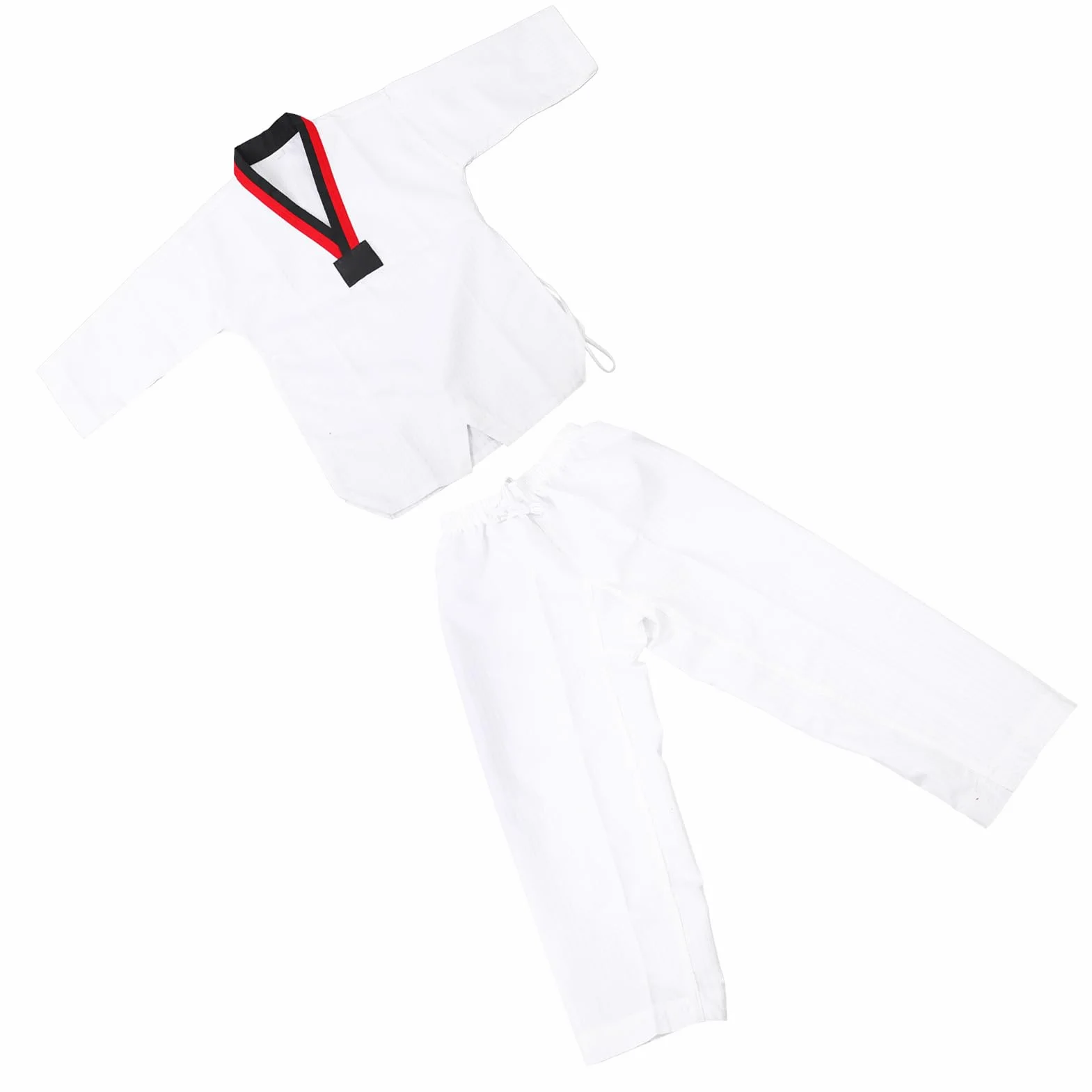 Uniforme Tradicional de Taekwondo Ventilado de Algodón Duradero para Entrenamiento de Artes Marciales (M)