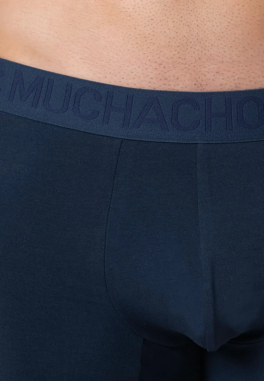 Muchachomalo Calzoncillos para Hombre, Ropa Interior Lisa de Algodón para Hombre, Pack de 2 Unidades, Bóxers Lisos de Corte Clásico con Cintura Elástica
