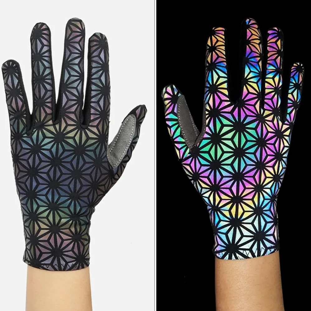 Guantes de Ciclismo, Ropa de Ciclismo, Compatibles con Pantallas Táctiles, de Dedos Completos, Antideslizantes, Transpirables, Guantes Funcionales Par