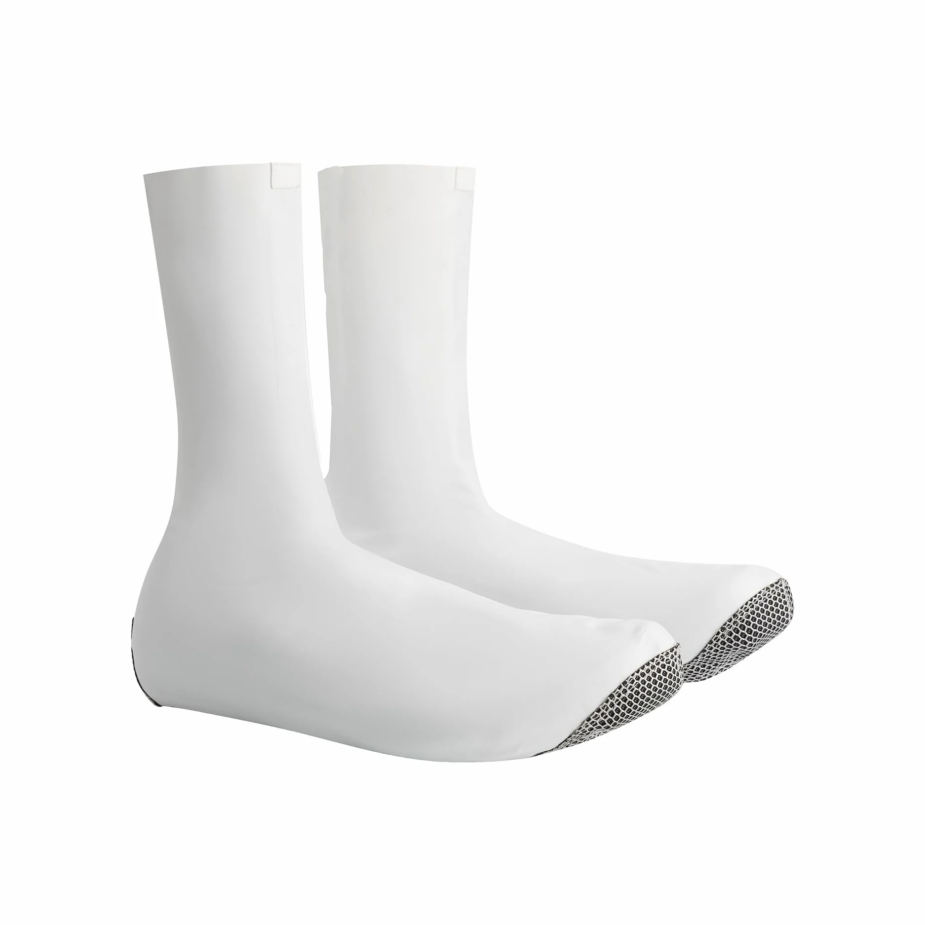 BBB Cubrezapatillas de Ciclismo RaceFlex sin Cremallera, aerodinámico, Resistente al Viento y al Agua, Fundas para Zapatos de Ciclismo de Carretera, Color Blanco, BWS-29