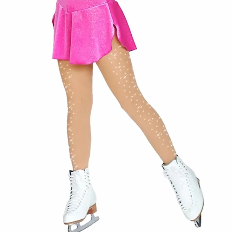 Medias de patinaje artístico para niños y adultos con hebilla