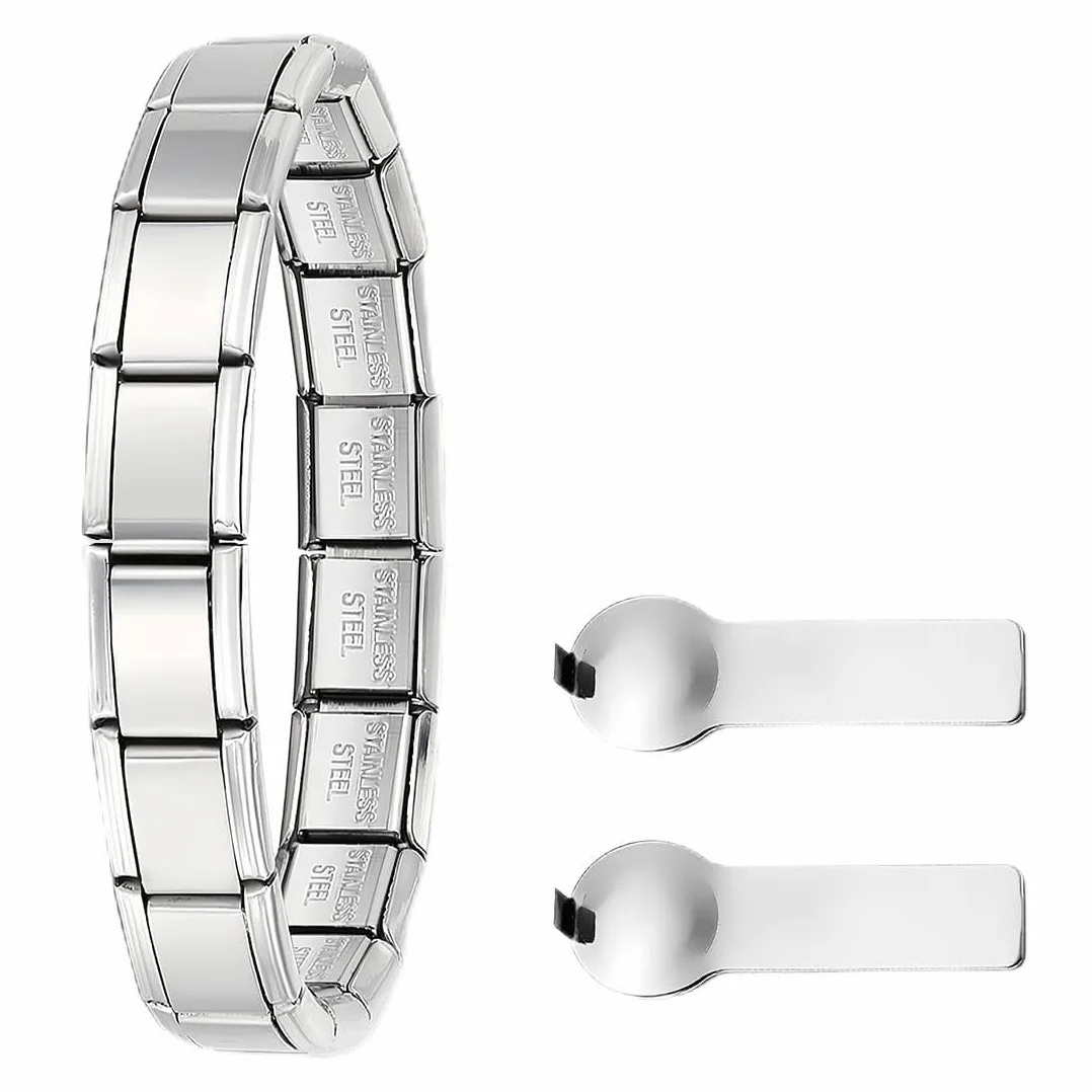 3 Piezas Italian Charms pulsera encantos 9 mm Joyería Matt Moda