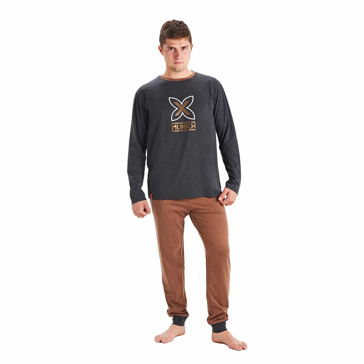Munich Pijama Hombre Invierno MU1. Pijamas Hombre Invierno, Pijama Invierno Hombre, Pijamas para Hombre, Ropa de Dormir Hombre