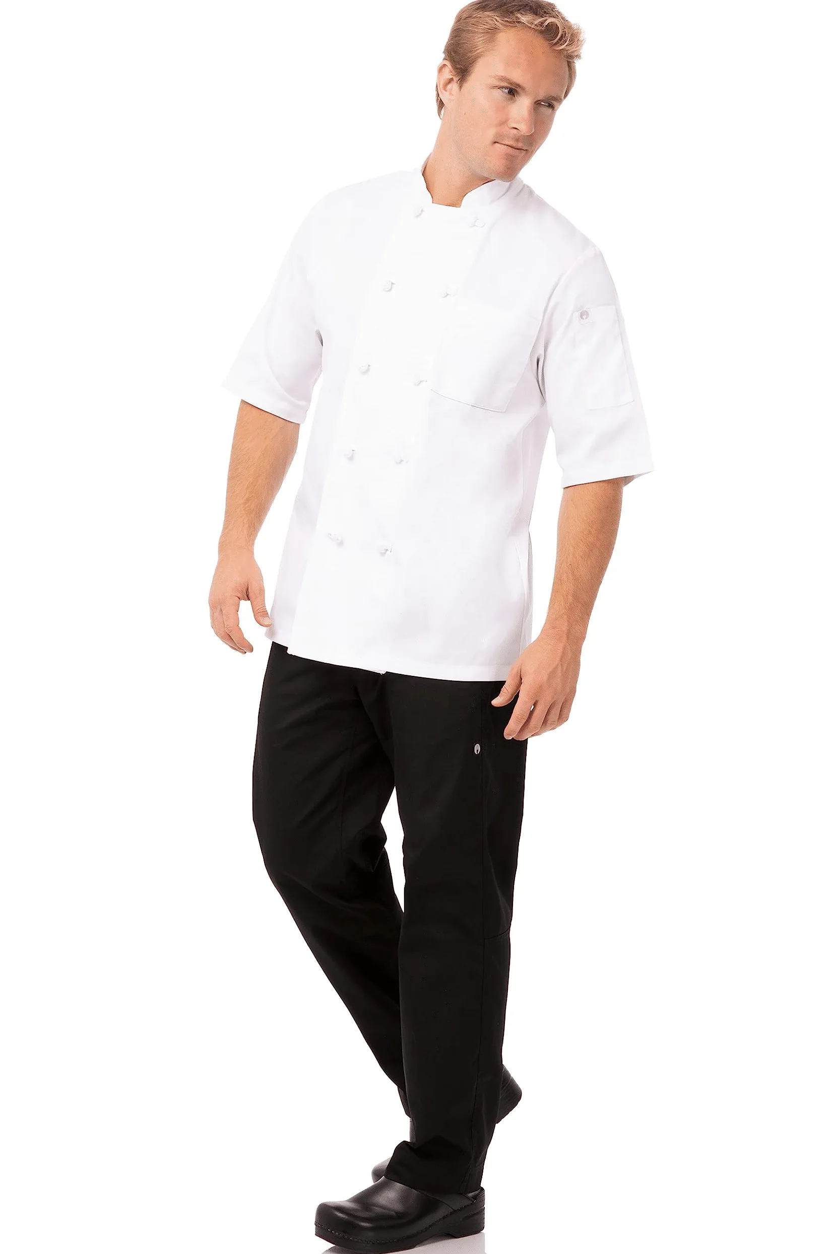 Chef Works Unisex Tivoli Chef Coat Chefs Jackets (Pack of 1)
