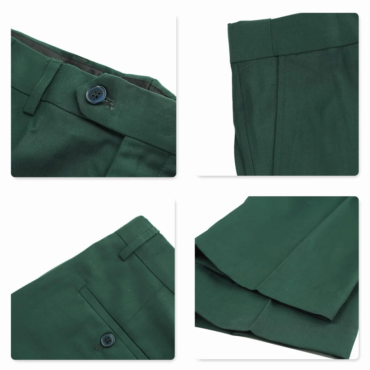 YOUTHUP Traje de 3 Piezas Slim Fit para Hombre Elegantes Negocio Boda Traje Blazer Chalecos Pantalones