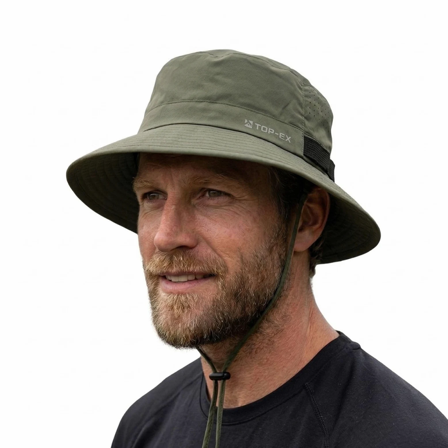 TOP-EX Sombrero de pescador refrescante para hombre, transpirable, protección UV, sombrero de sol para mujer, sombrero de verano al aire libre con ala ancha, sombrero de safari plegable