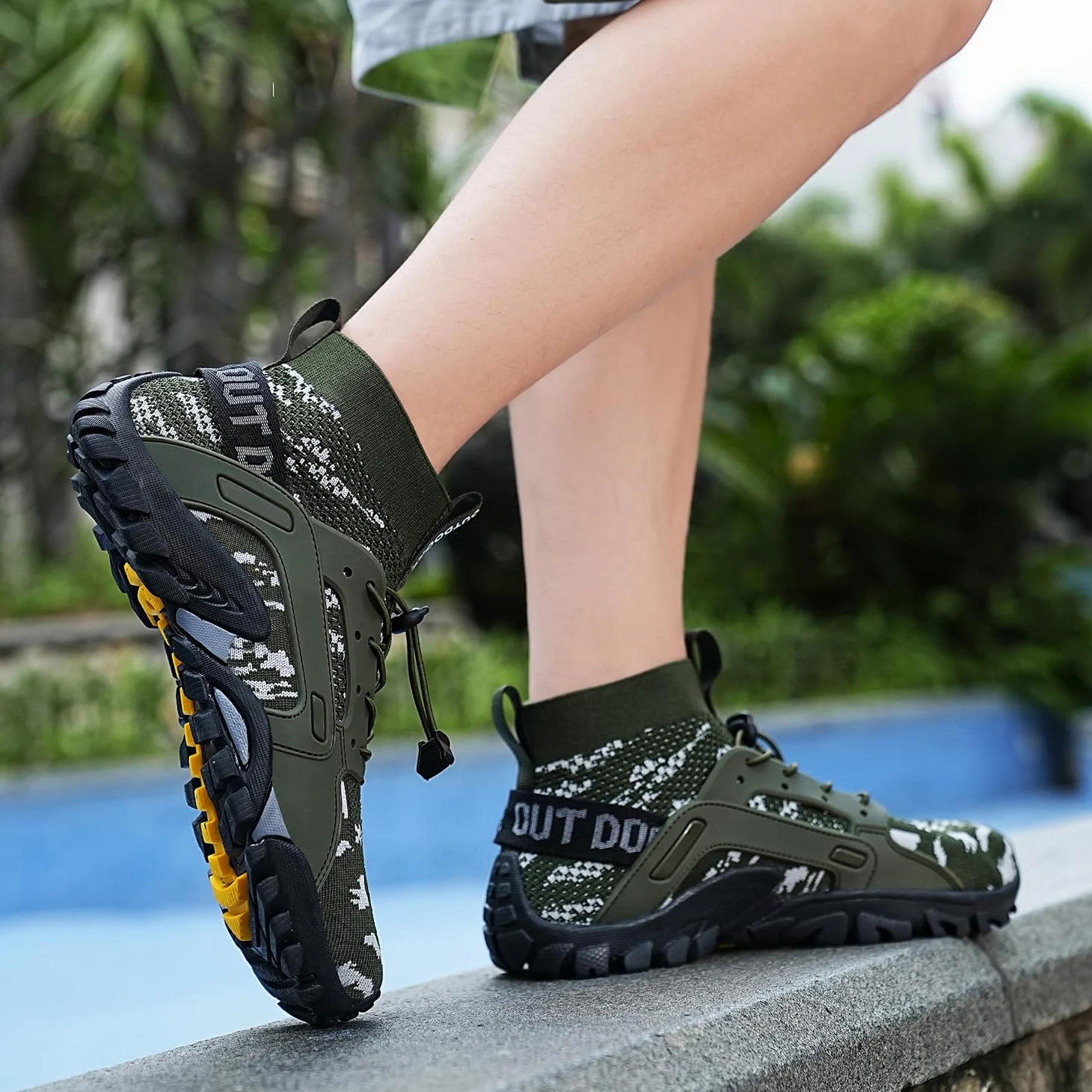 VTASQ Zapatillas de Trekking Hombre Zapatillas Trail Running Antideslizantes Zapatos de Senderismo AL Aire Libre Botas de montaña para Mujer Deportes Zapatillas Correr Sneaker