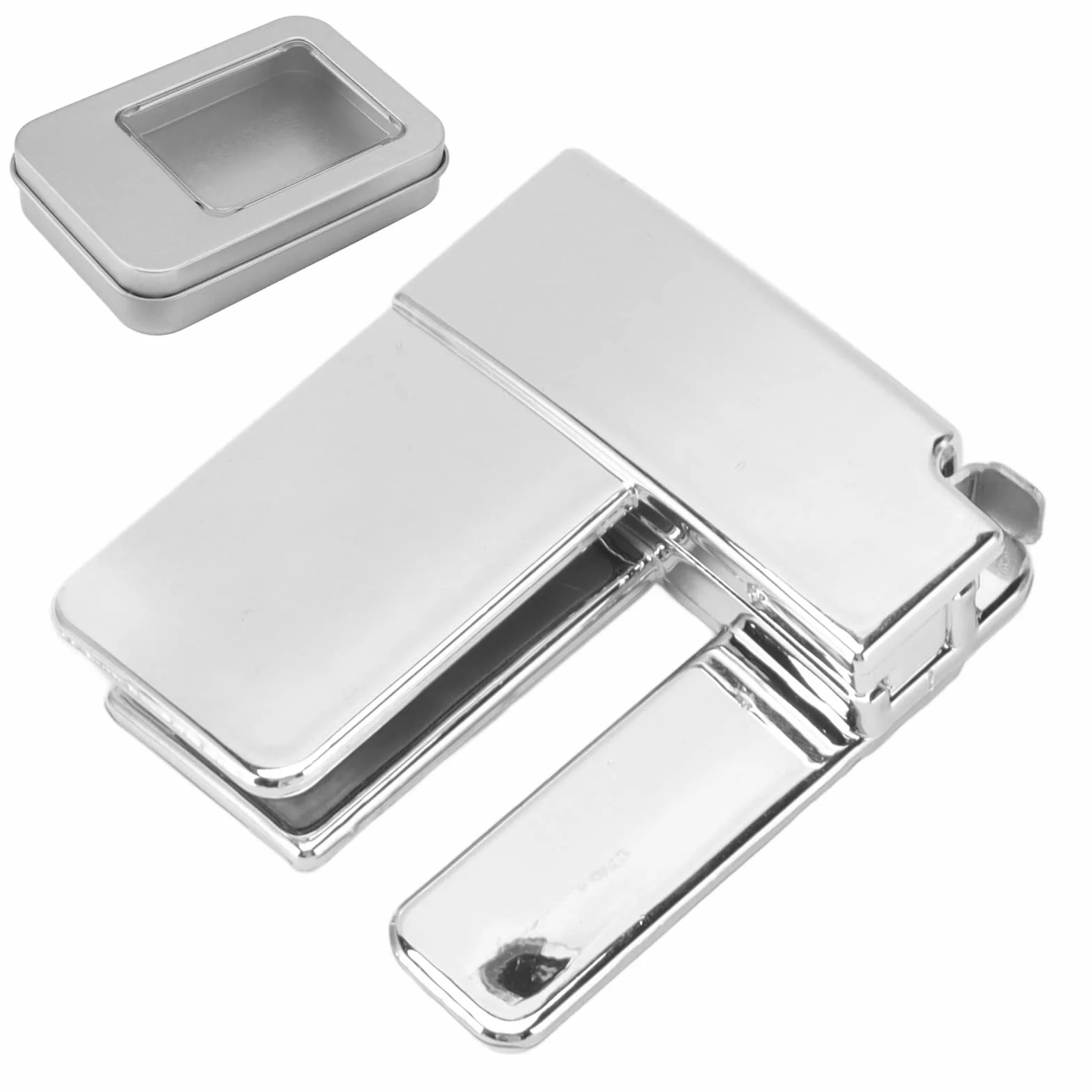 Ajustador de cintura, pantalones con hebilla de clip retráctil para cintura, multifunción, hebilla con clip para cinturón, pantalones, hebilla con clip retráctil para la vida (Plata)