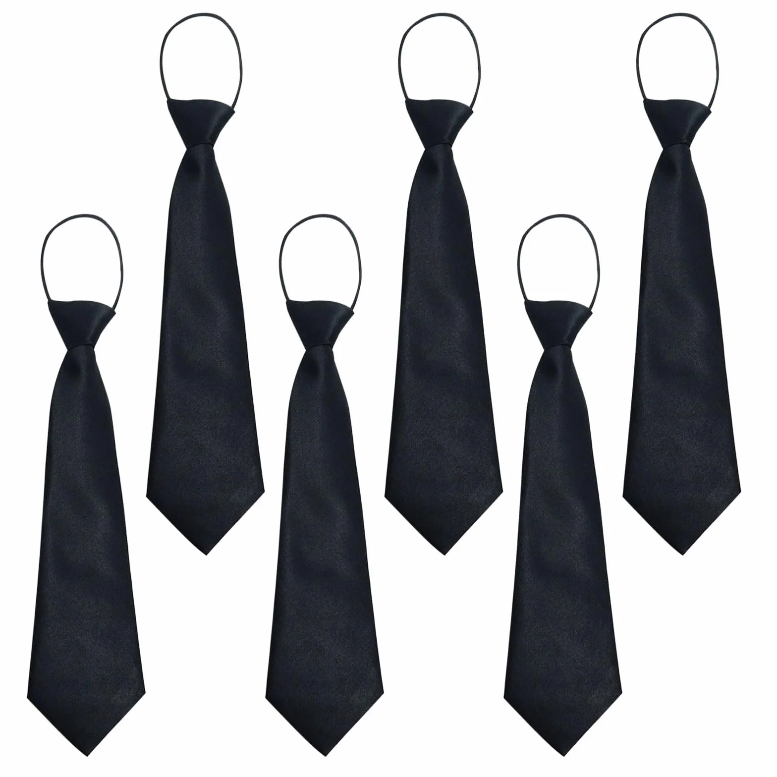 UILYNIU 6 Piezas Corbata Pre-Atada para Niño, Corbata Infantil para Niños,Corbatas Escolares Ajustable, Corbata con Banda Elástica, Corbata Formal para Boda Uniforme Escolar