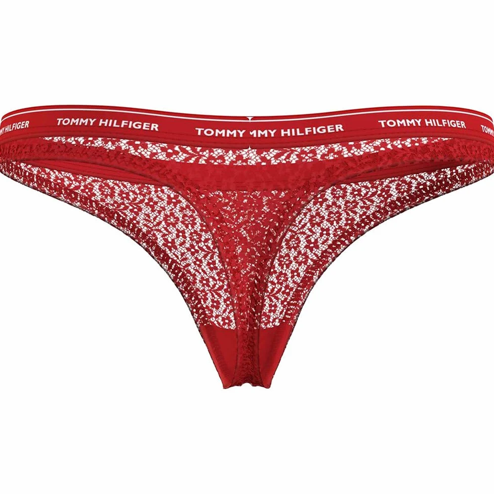 Tommy Hilfiger Pack de 3 Braguitas Tipo Tanga para MujerPremium Essential