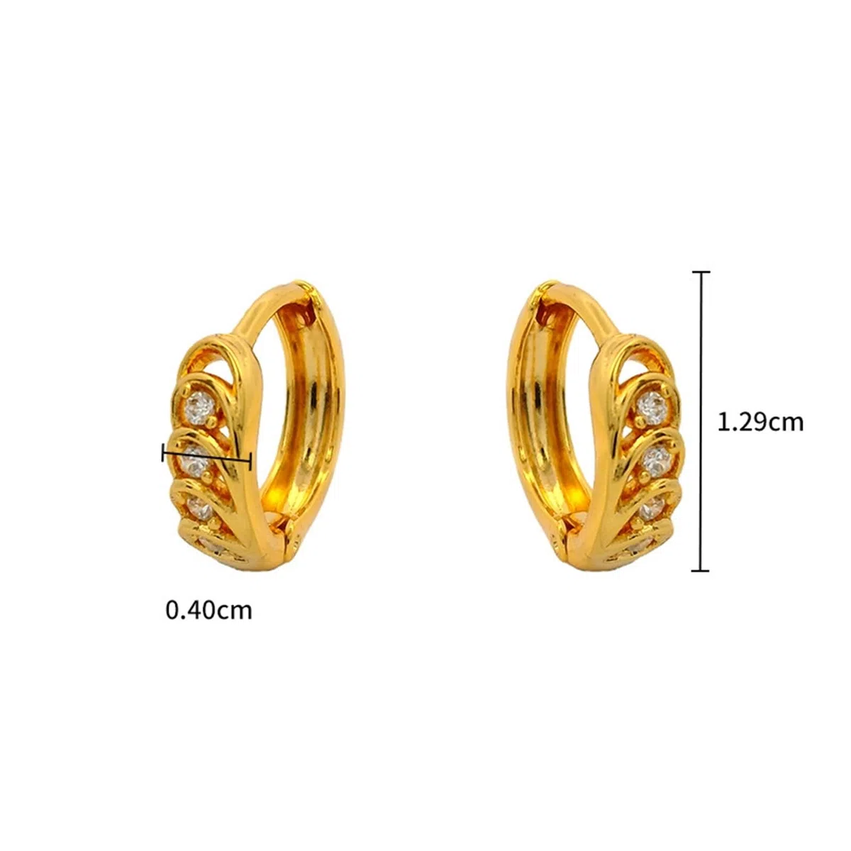 Pendientes de oro auténtico de 9 K/14 K/18 K con moissanita, oro clásico Au 375/585/750
