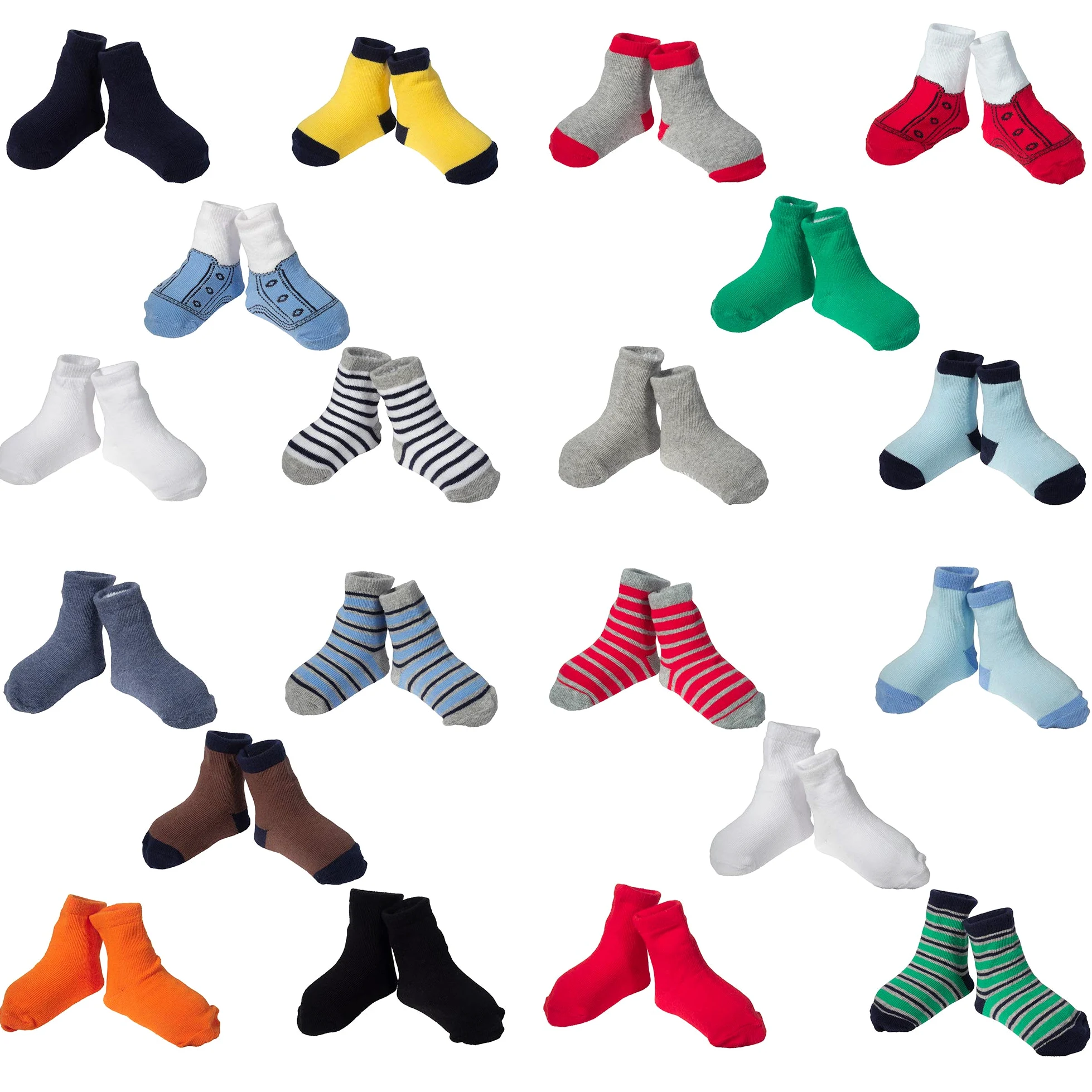 Little Me Baby 20 Piece Assorted Socks, Boys', Multi, 0-12/12-24 Months