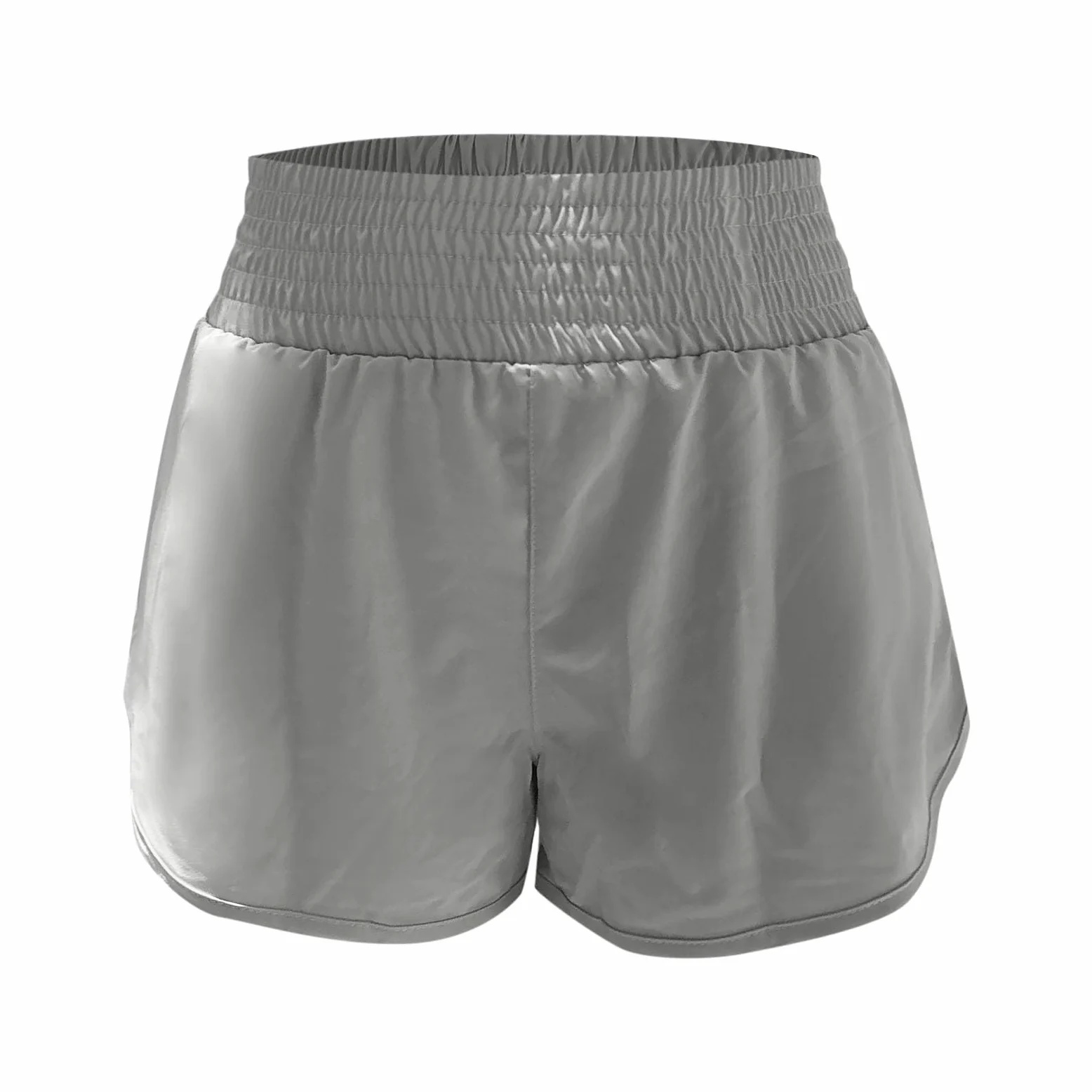 WWricotta Pantalones Cortos Yoga Cintura Alta Anchura con Forro Incorporado Transpirables Secado Rápido para Entrenamiento Gimnasio Usar General Mujer Tejido Elástico Cómodos Funcionales Bolsillo