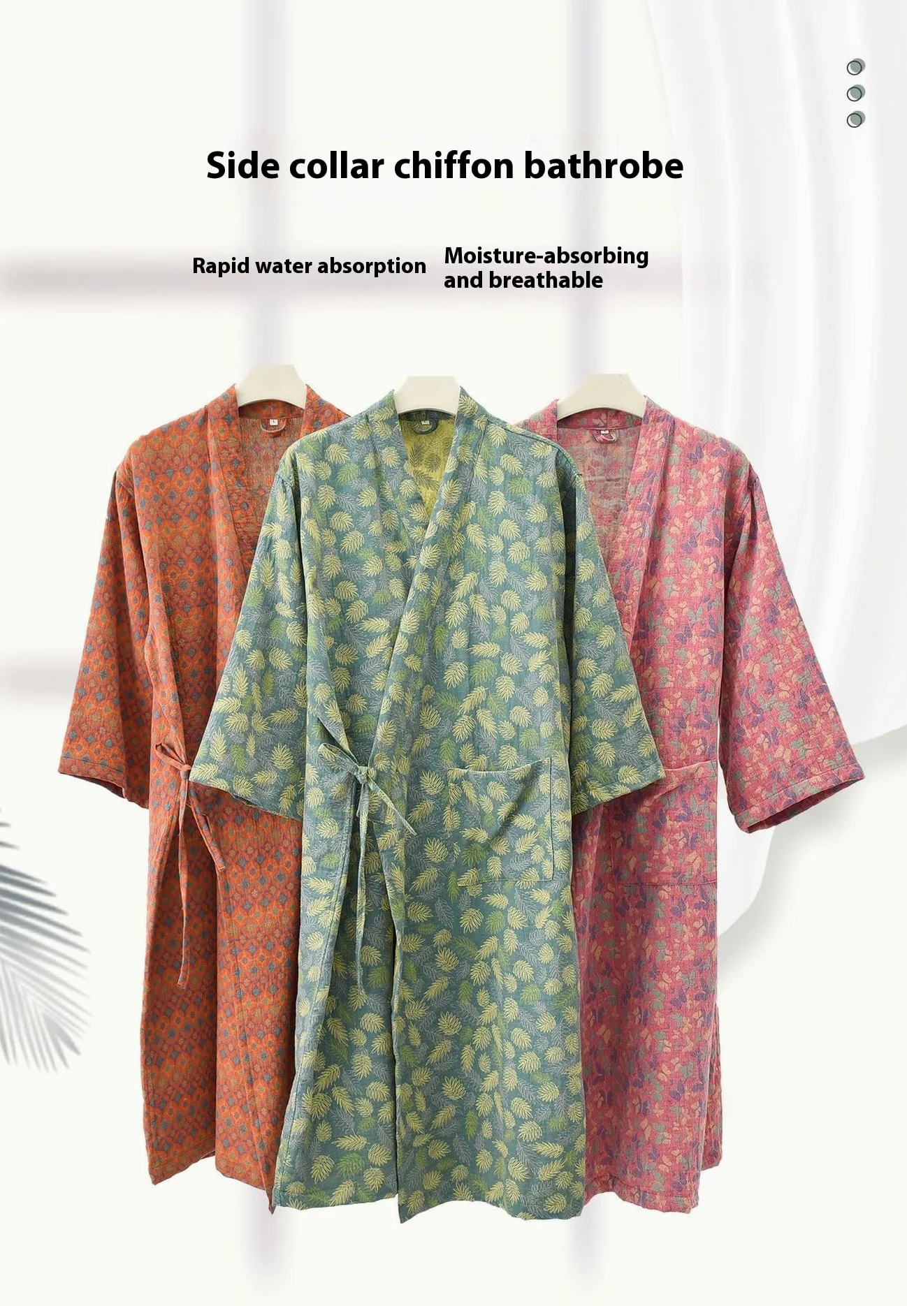 PRINCESS BRIDE Bata tipo kimono japonesa tradicional anudada Yukata de doble capa de gasa teñida de hilo suave para mujer