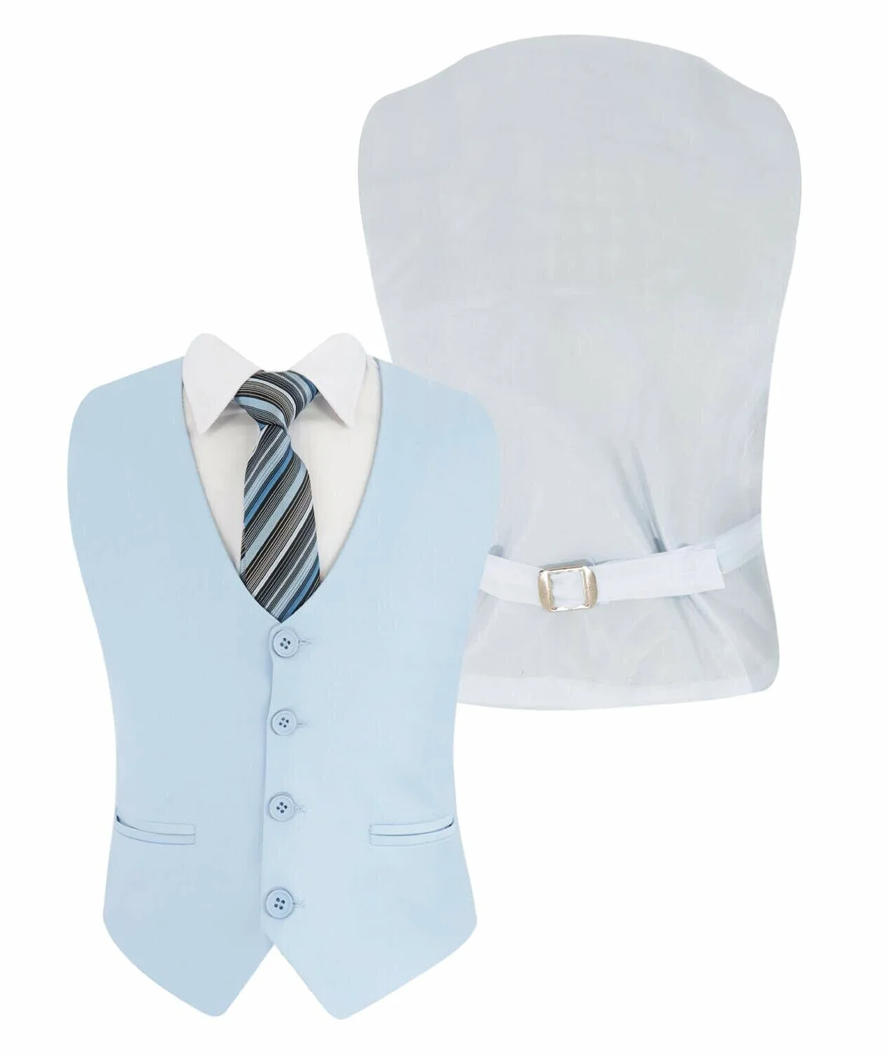 SIRRI Conjunto de 3 o 6 piezas para comunión o boda, 3 Piezas Azul, 6 años
