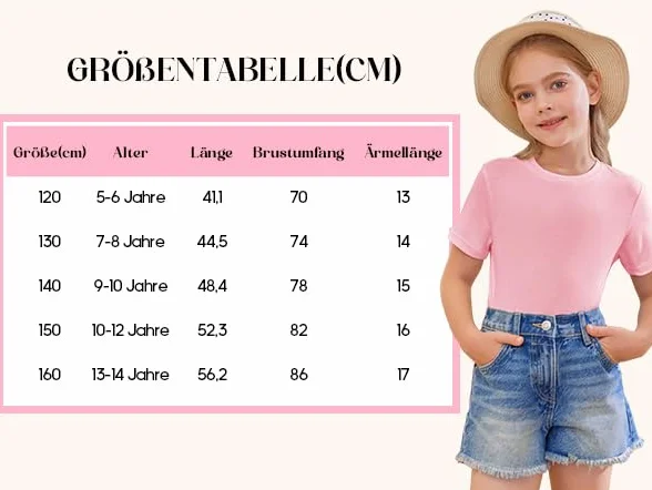 Haloumoning Camisetas de manga corta para niña, camisetas de verano, cuello redondo, informal, camisetas de gran tamaño