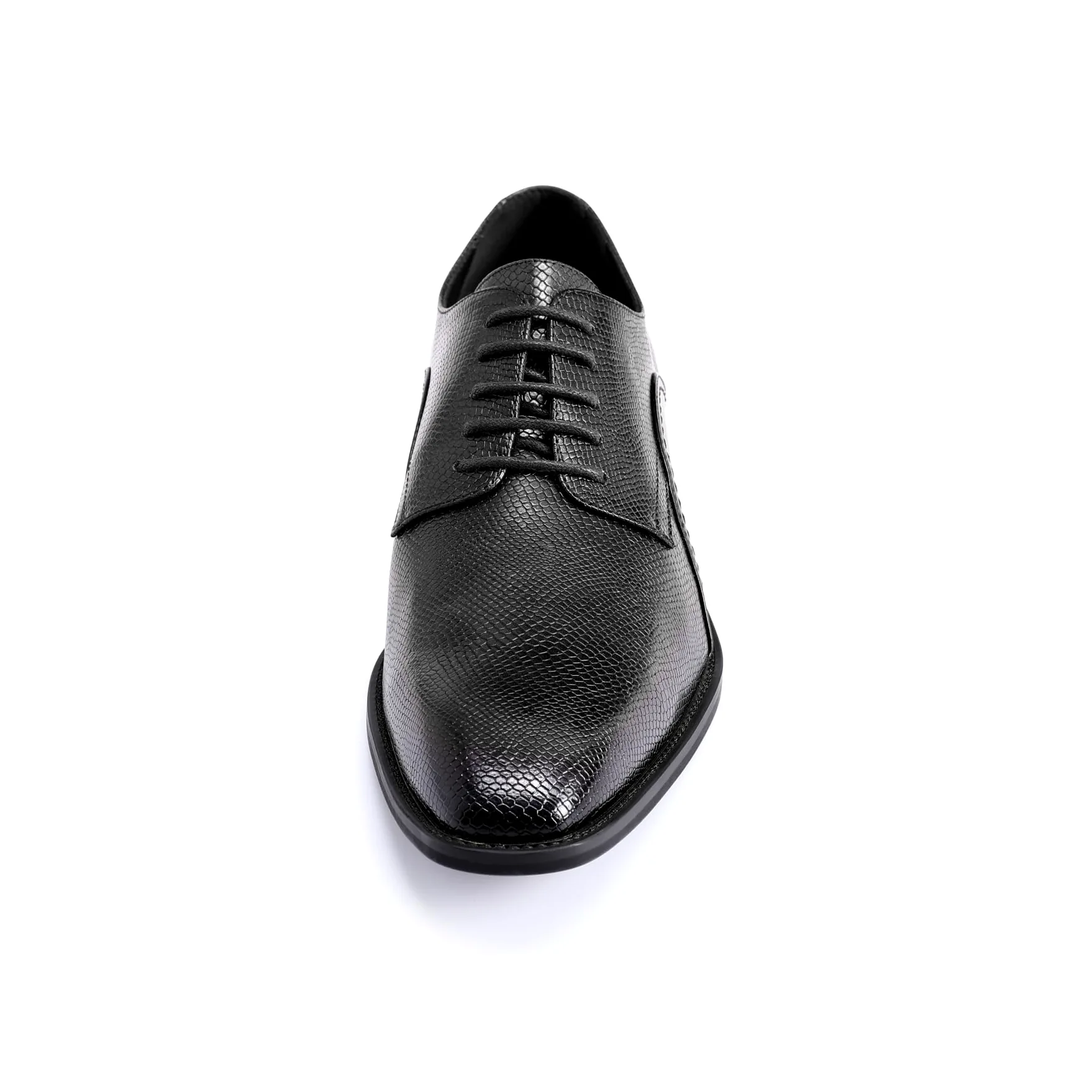 YFFUSHI Zapatos Derby Hombre con Cordones y Estampado de Serpiente Calzado Formal Elegante para Negocios Bodas y Trabajo