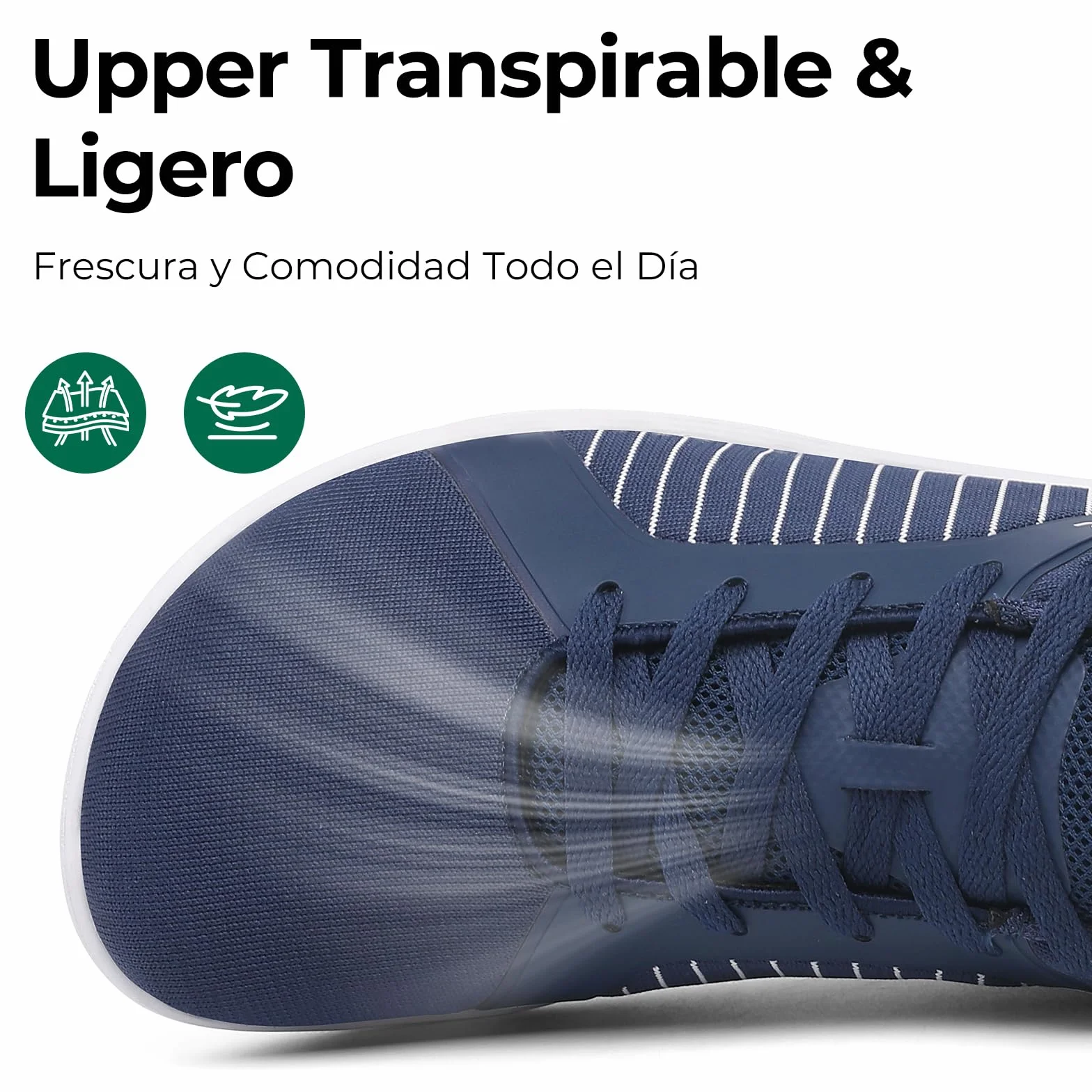 SAGUARO Hombre Zapatillas Barefoot Casual con Puntera Ancha para Uso Diario en Ciudad,Escuela y Viaje Gr.36-48
