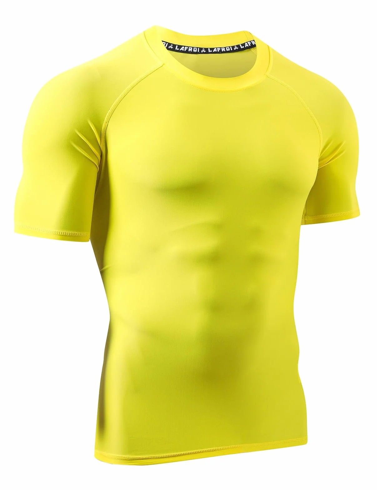LAFROI Camiseta de manga corta para hombre UPF 50+ compresión BJJ Swimm Rash Guard