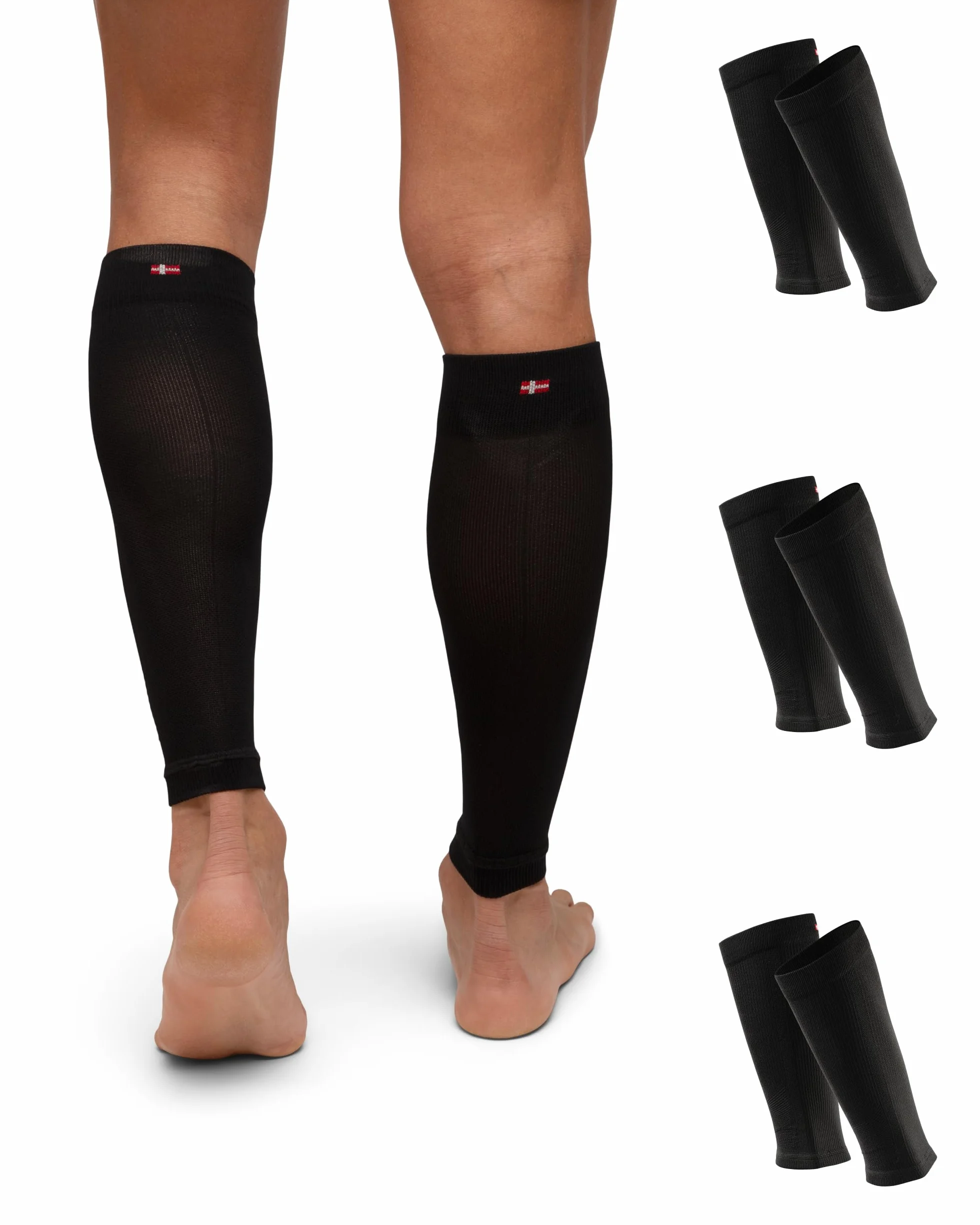 DANISH ENDURANCE Manga de Compresión Premium, 1 o 3 Pack, Negro, L