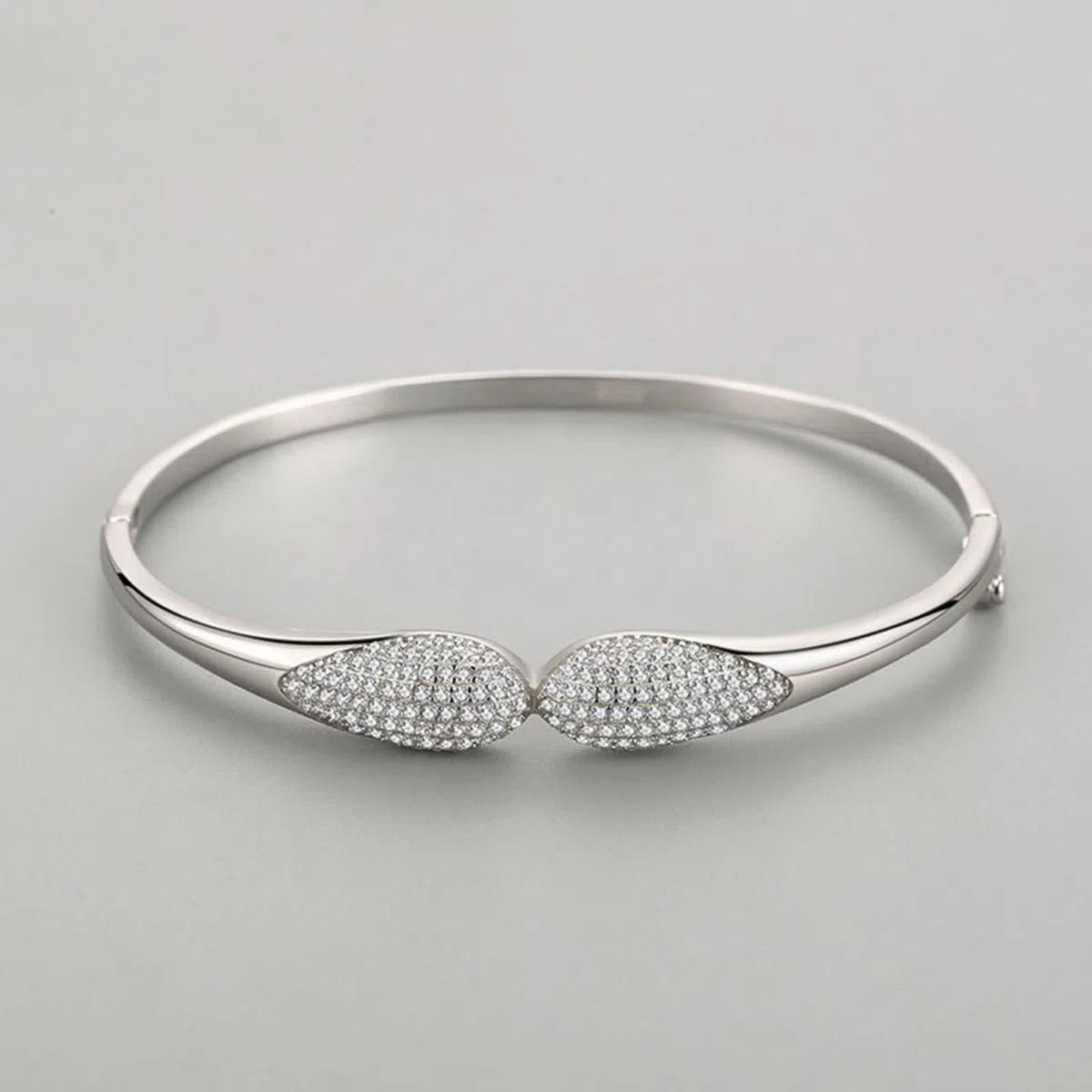 Pulseras de Mujer de Oro Blanco 9 Kilates / 14 Kilates / 18 Kilates, Gota de Agua con Moissanita, Cadena 16 CM, Pulseras de Plata Mujer