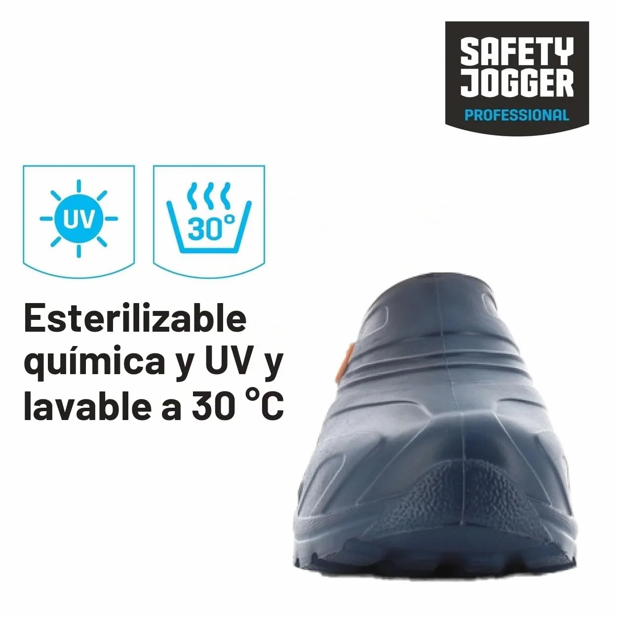 SAFETY JOGGER Los Zuecos Sanitarios Señoras y señores - OXYVA - Zuecos de Cuidado, Zapatos Profesionales Tipo Zueco EU 41/42, Azul
