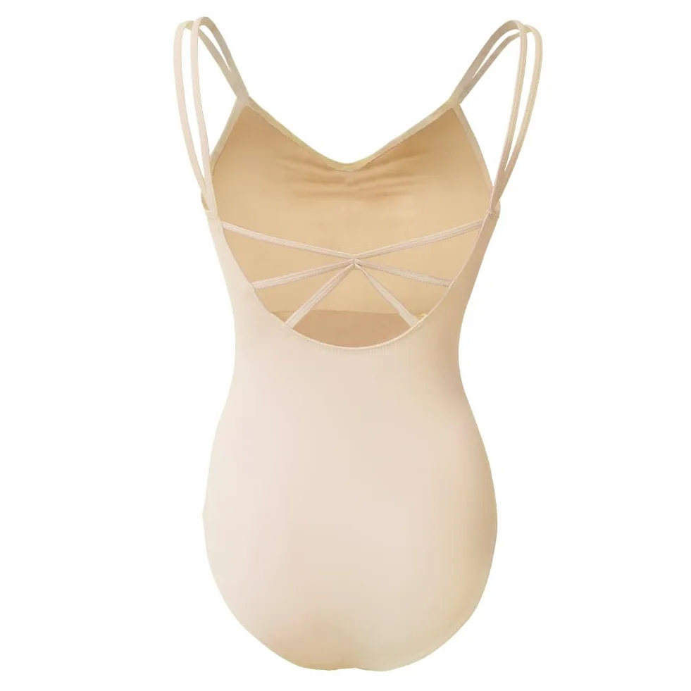 ROYAL SMEELA Maillot de Ballet para Mujer - Body del Danza con Tirantes - Traje y Baile Adulto - Elegante Leotardo sin Espalda Bailarina