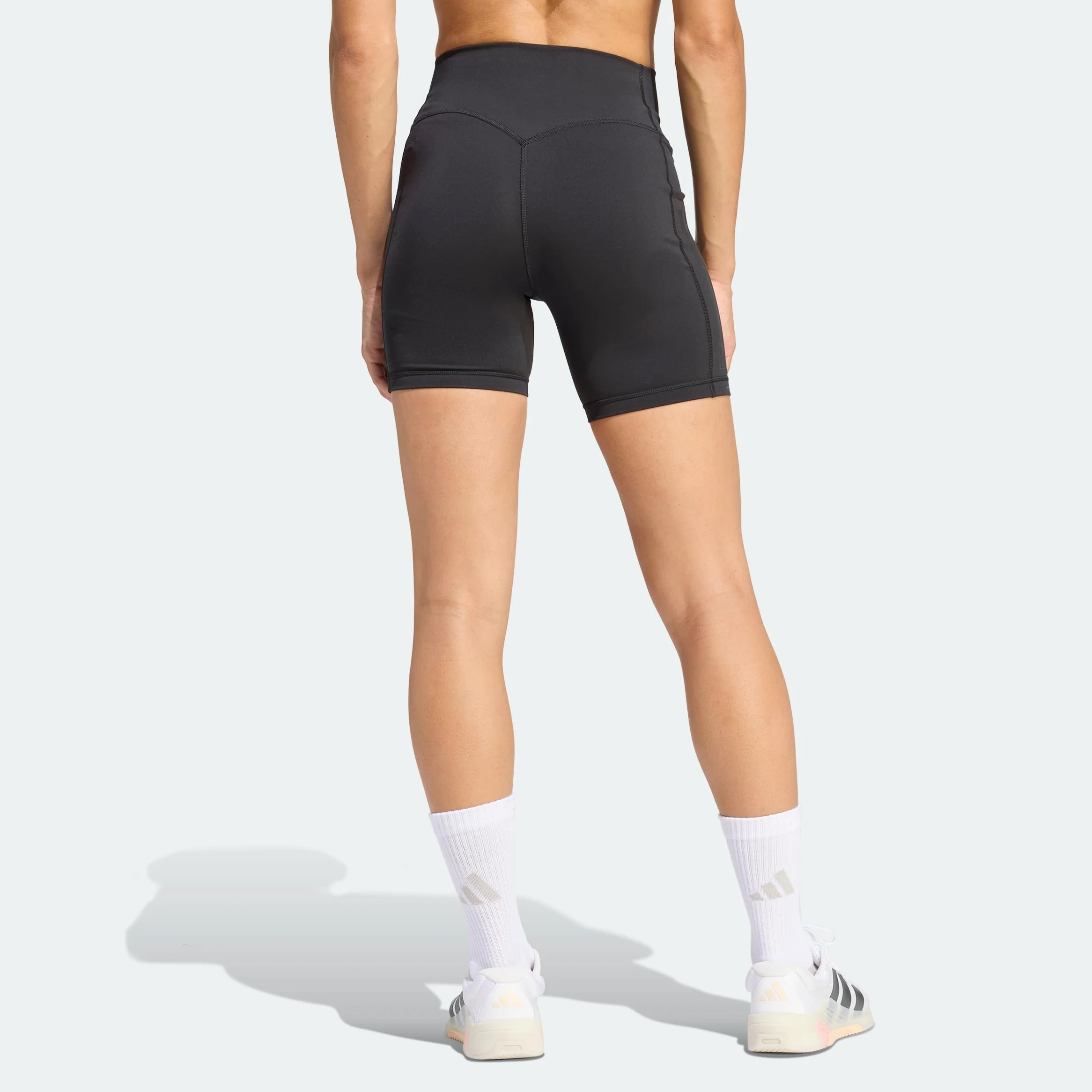 adidas Optime Workout 3-Stripes Short Leggings - Medias (1/4) Mujer